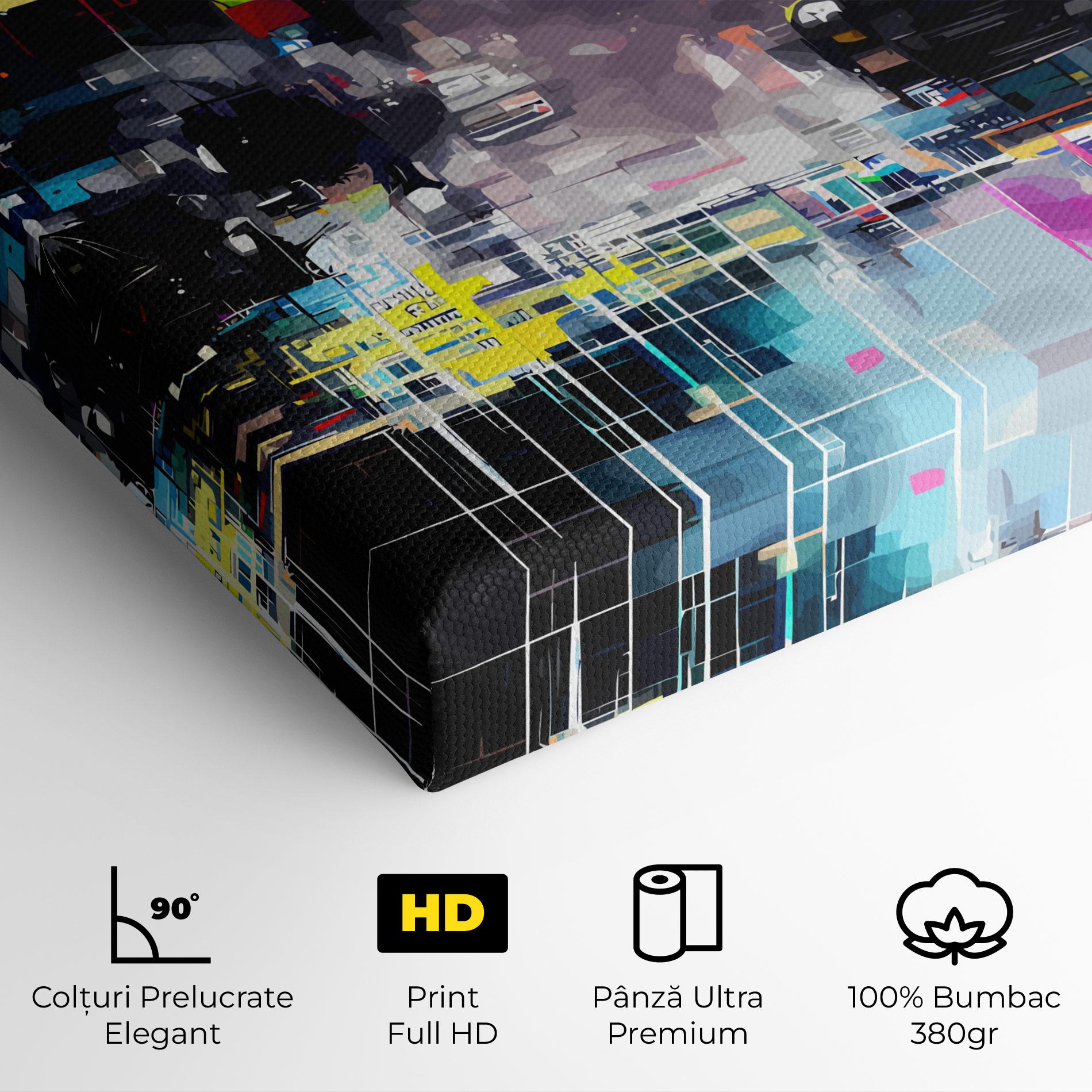 Tablou Canvas Grunge City Street mockup 4