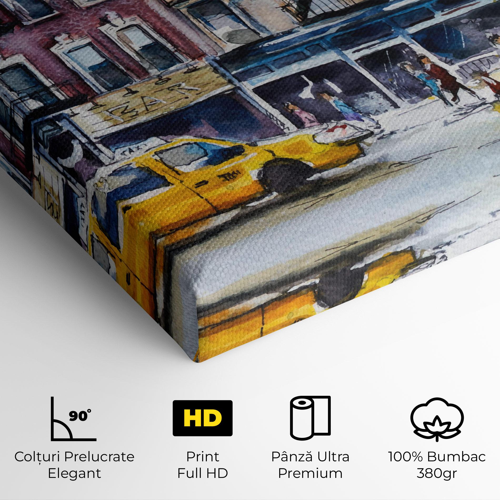 Tablou Canvas Newyork Taxi mockup 4