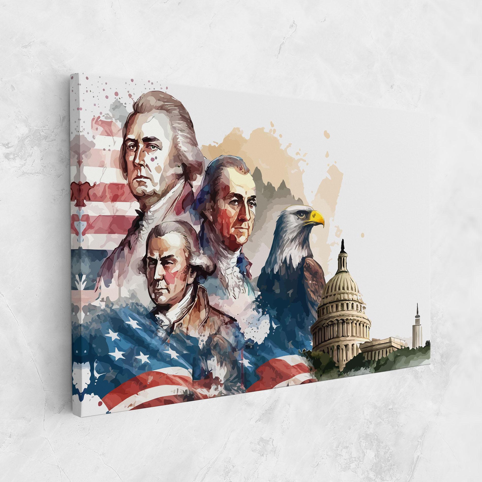 Tablou Canvas American Flag Art mockup 1