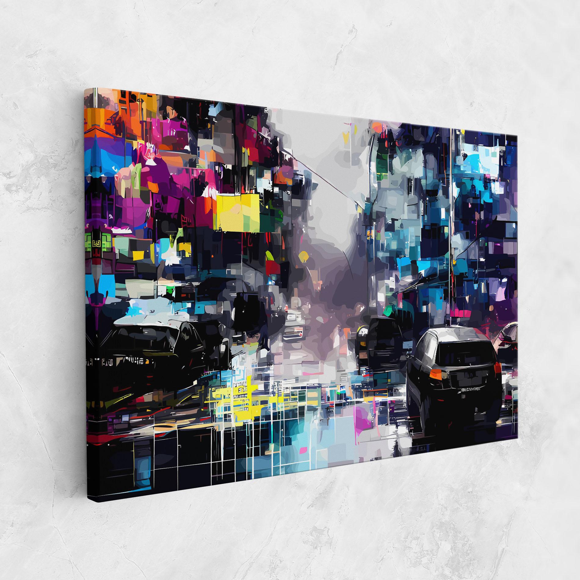 Tablou Canvas Grunge City Street mockup 1