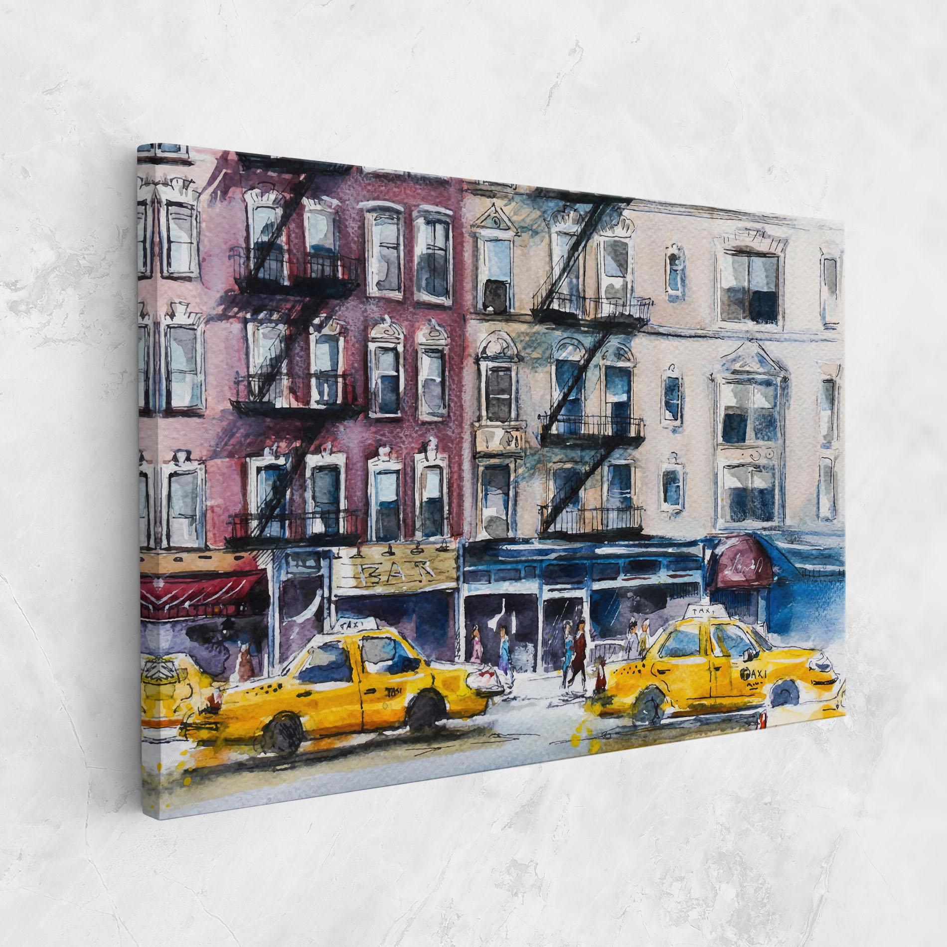 Tablou Canvas Newyork Taxi mockup 1