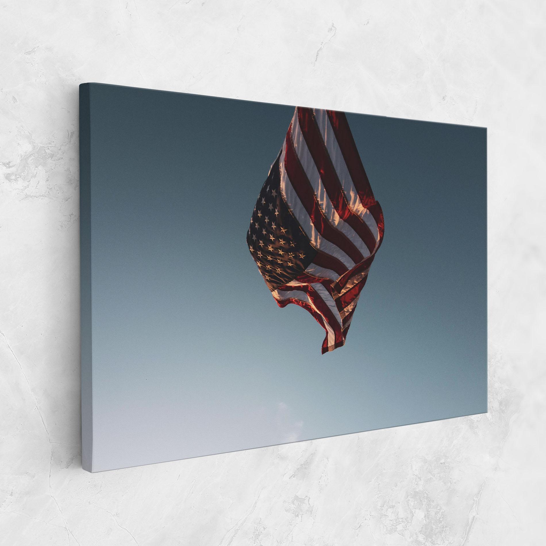 Tablou Canvas Usa Flag mockup 1