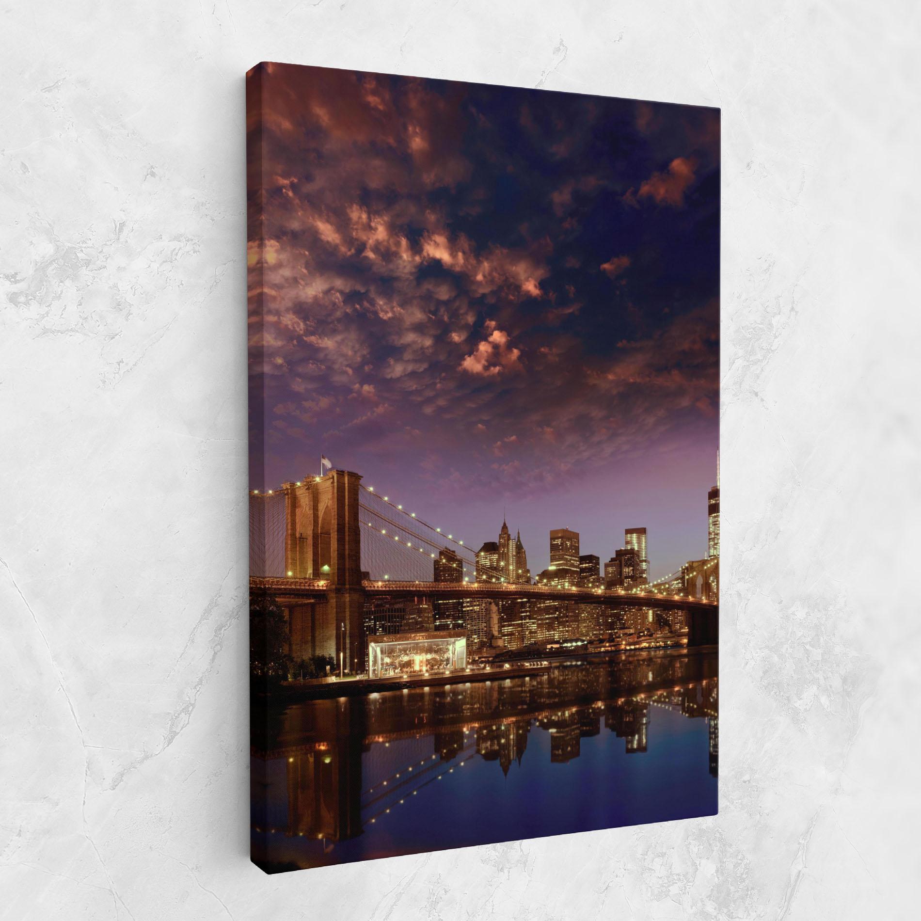 Tablou Canvas Sunset New York mockup 1