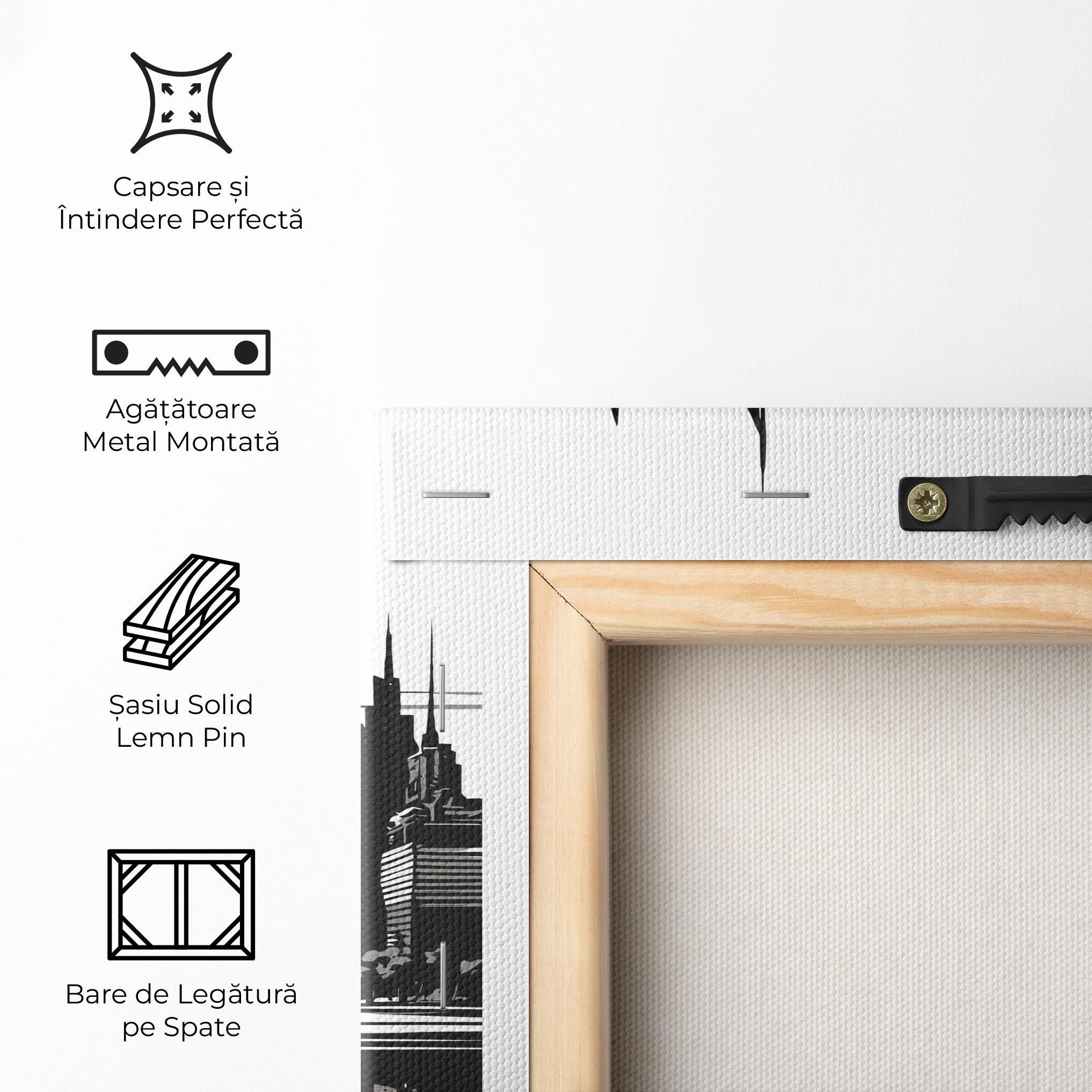 Tablou Canvas Black Ink City mockup 5