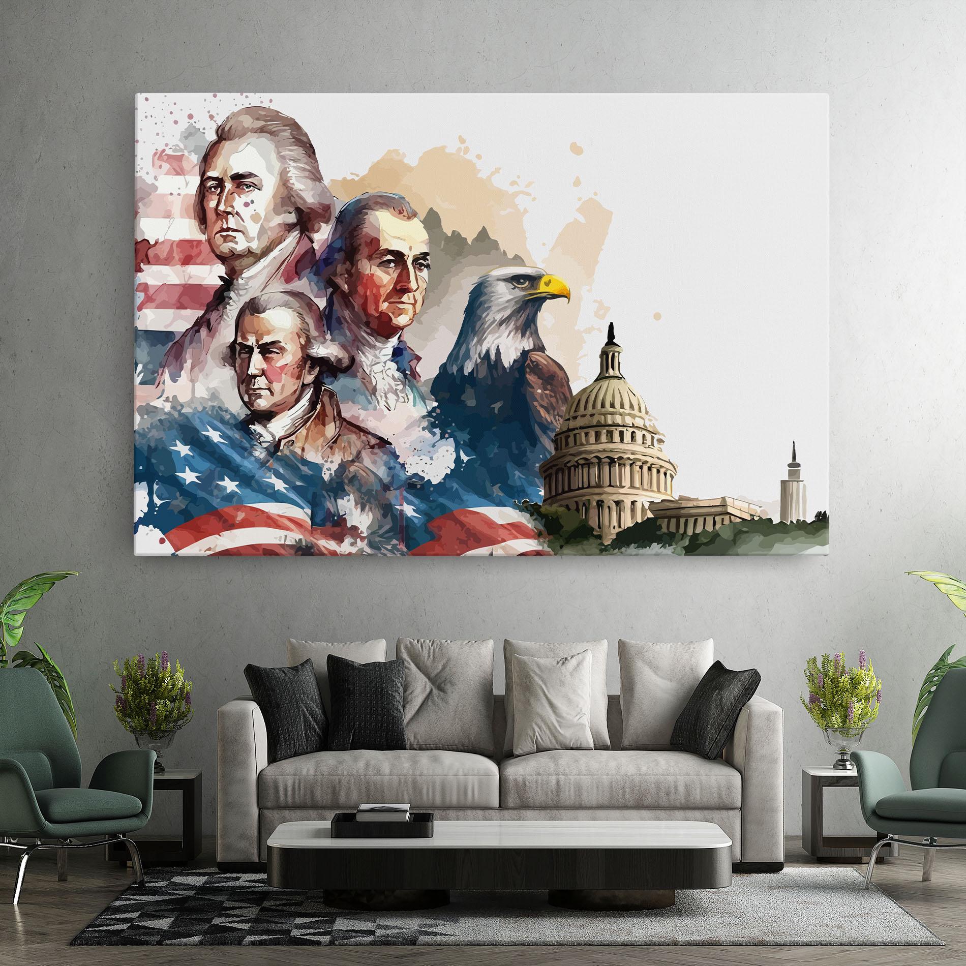 Tablou Canvas American Flag Art mockup 7