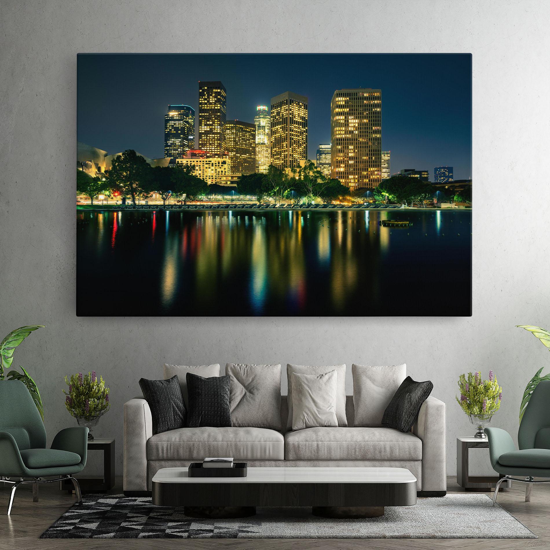 Tablou Canvas Los Angeles Night mockup 7