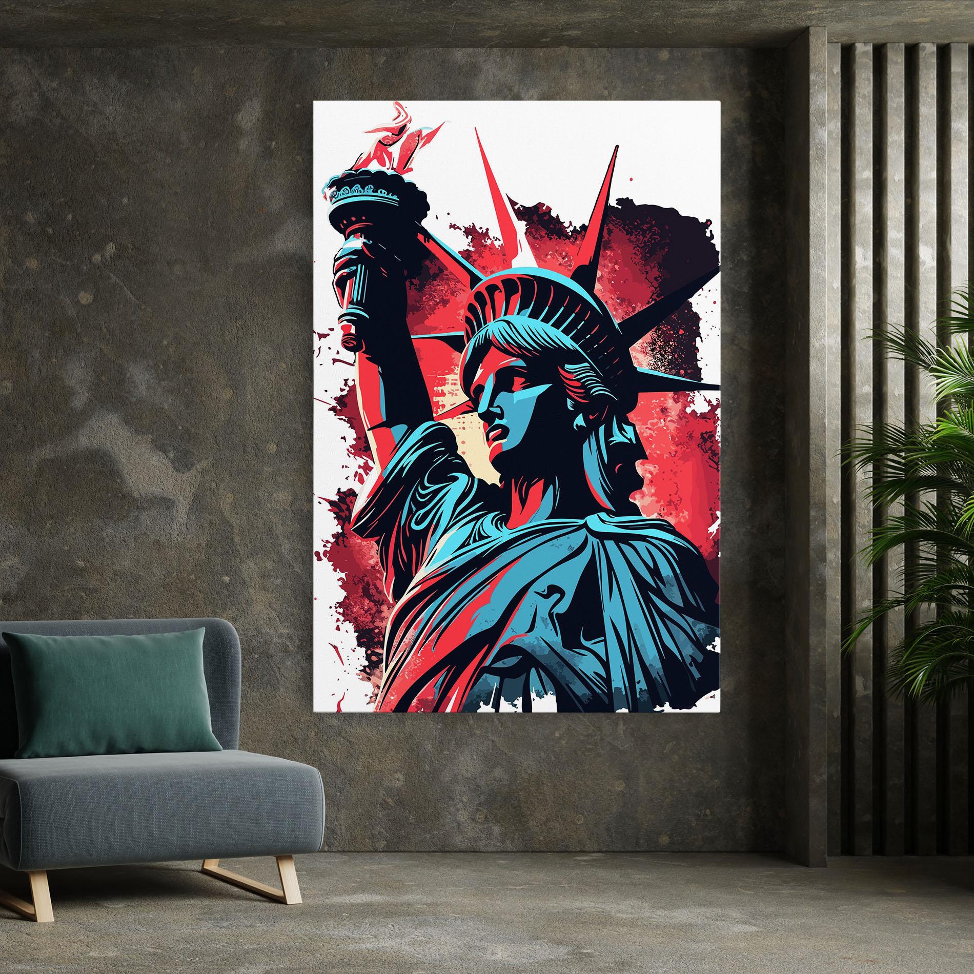 Tablou Canvas Liberty Statue Art mockup 7