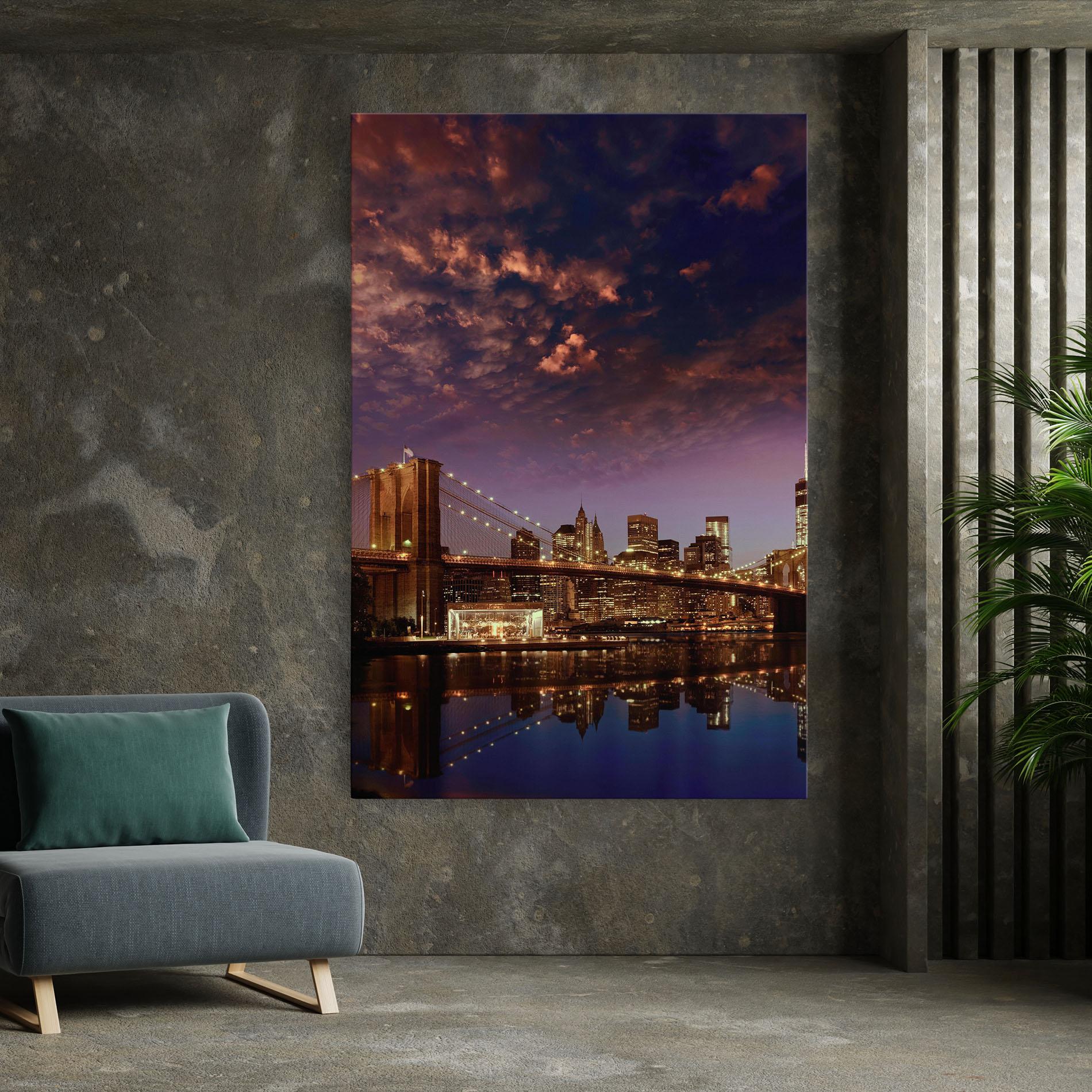 Tablou Canvas Sunset New York mockup 7