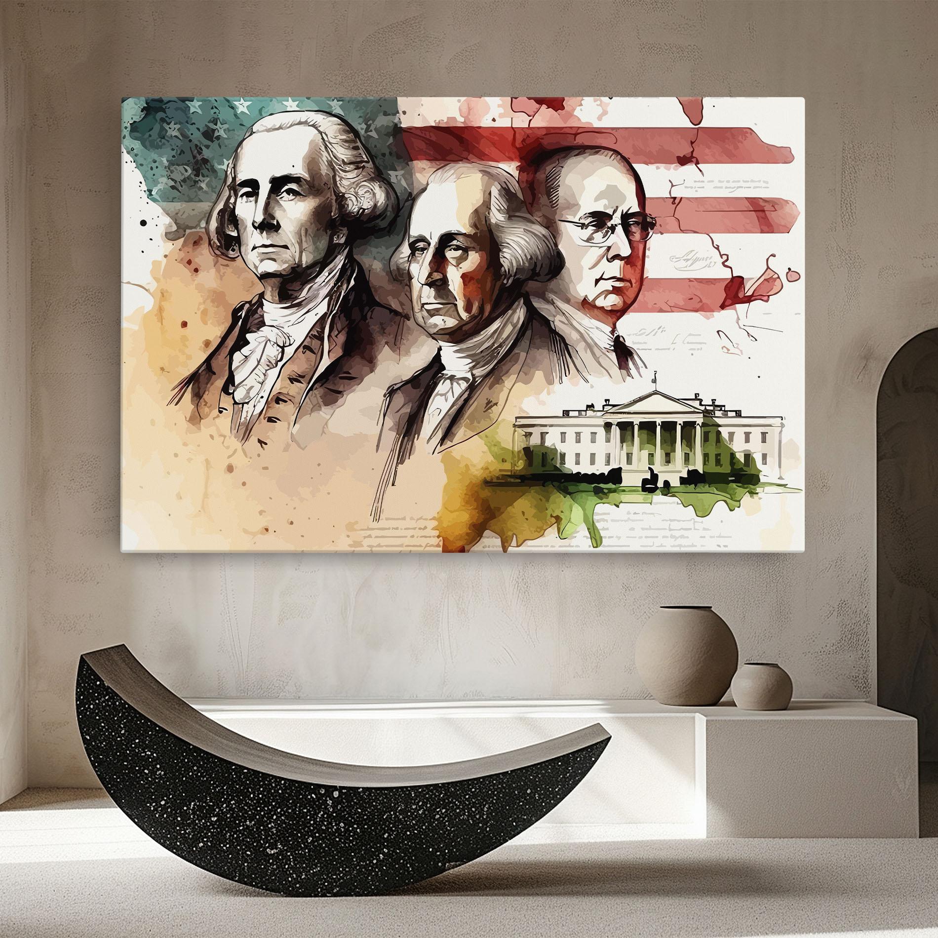 Tablou Canvas American Art Flag mockup 8