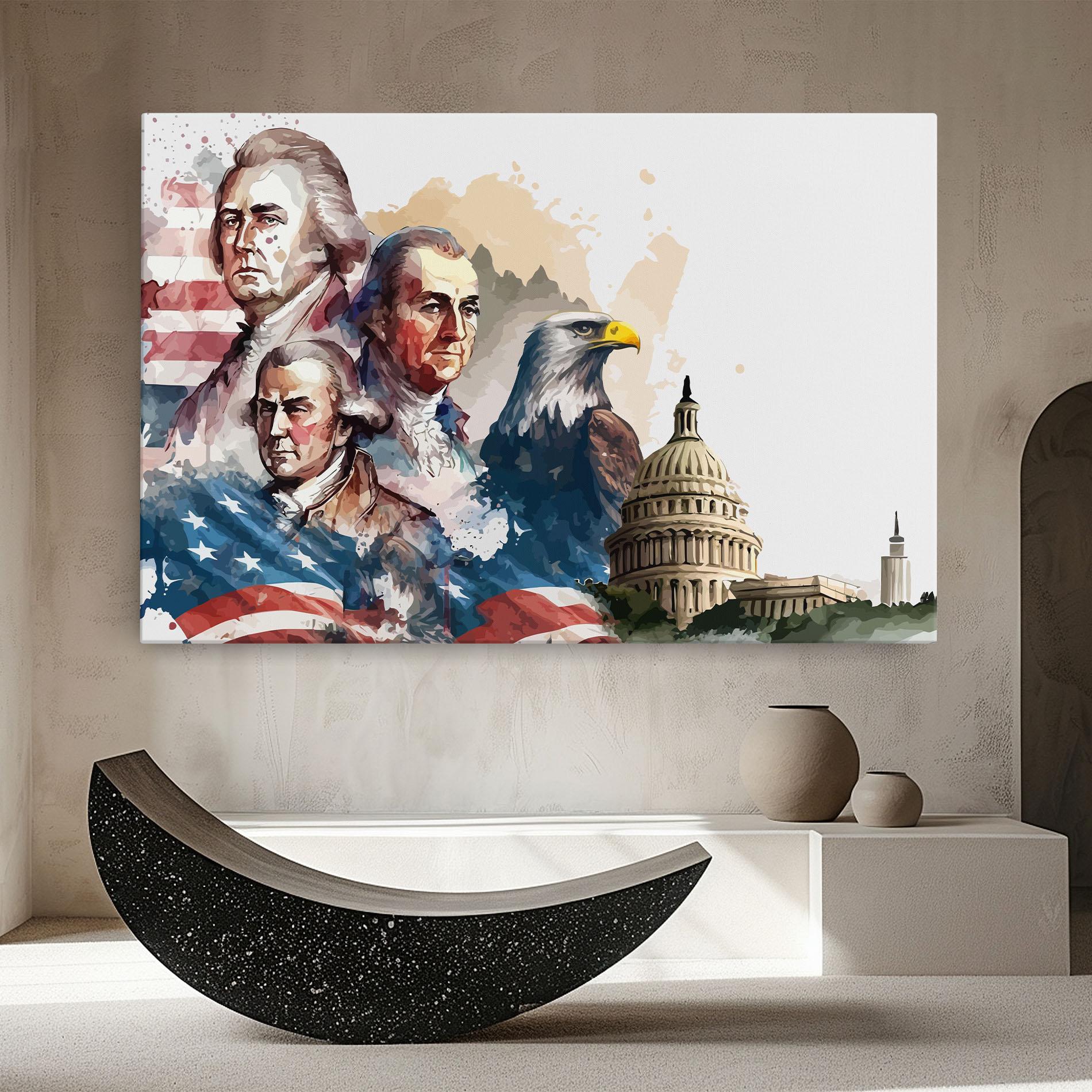 Tablou Canvas American Flag Art mockup 8