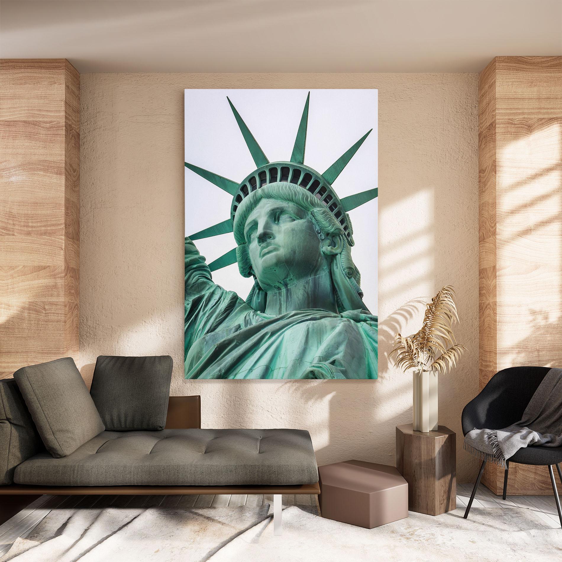 Tablou Canvas Statue Of Liberty Head mockup 8