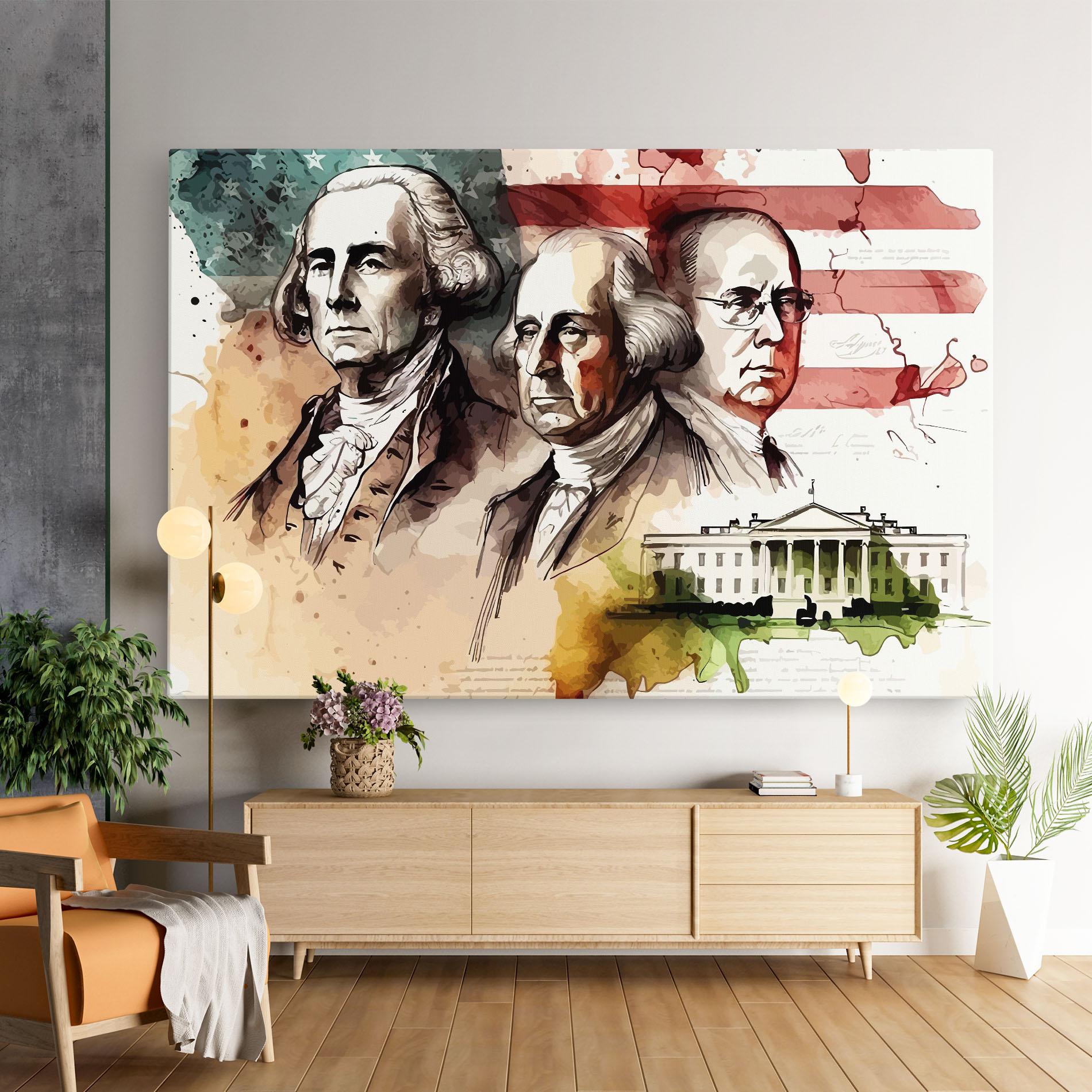 Tablou Canvas American Art Flag mockup 9