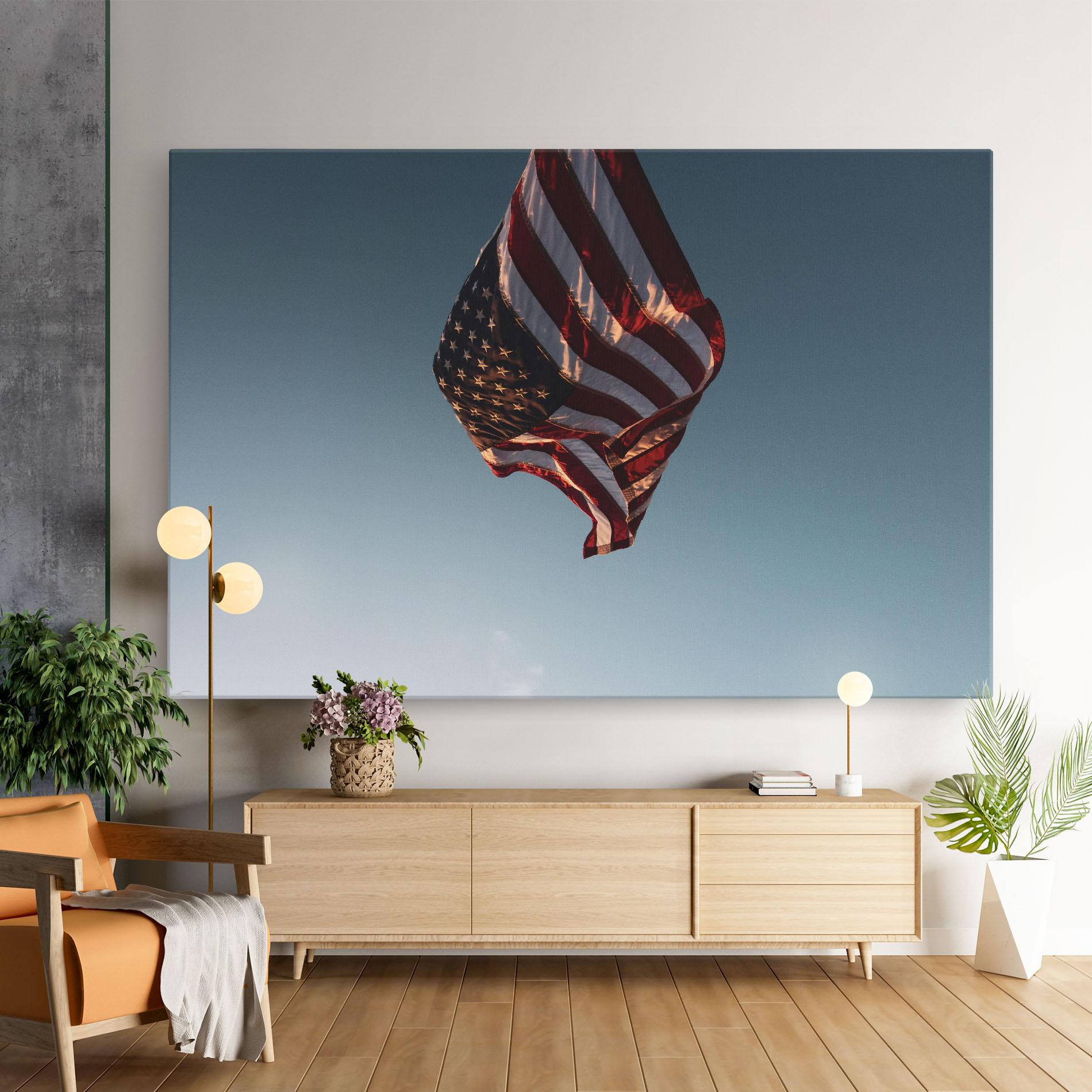 Tablou Canvas Usa Flag mockup 9