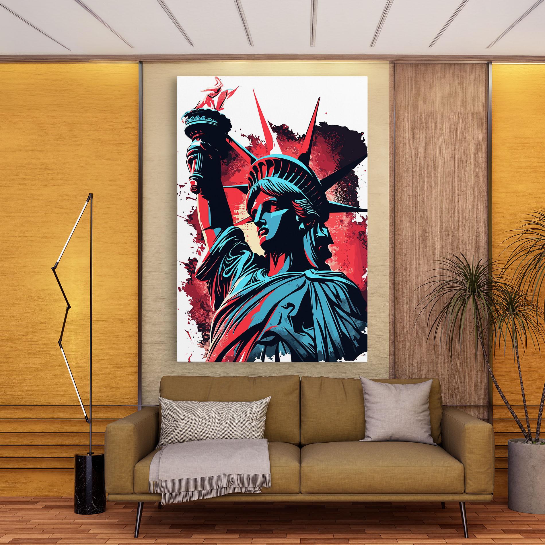 Tablou Canvas Liberty Statue Art mockup 9