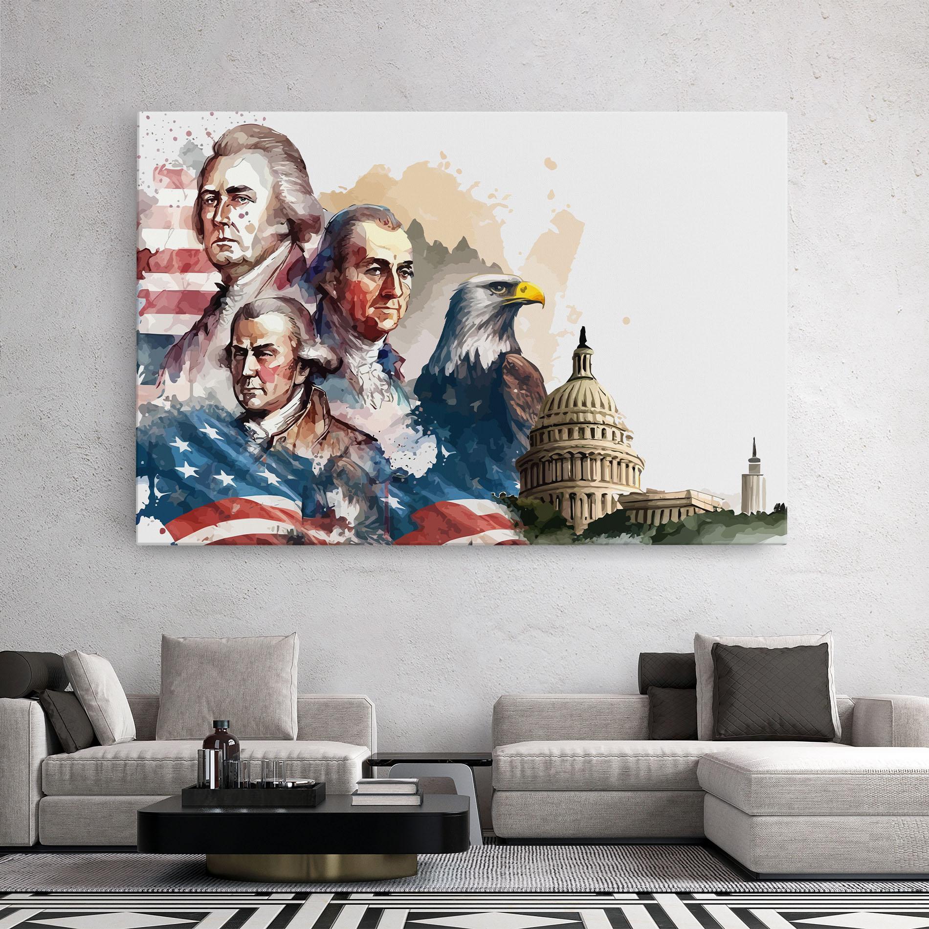 Tablou Canvas American Flag Art mockup 2