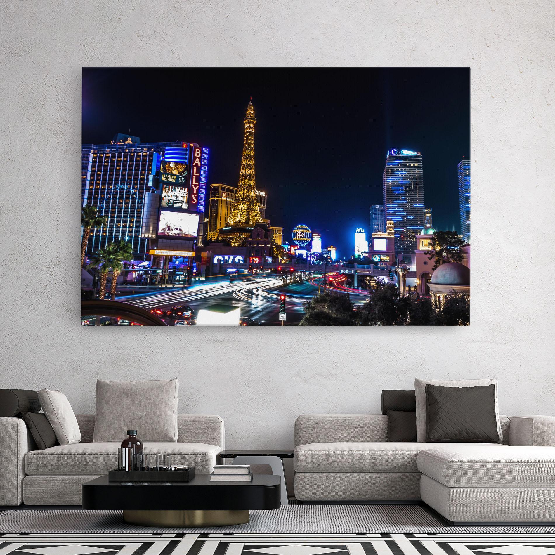 Tablou Canvas Las Vegas Night mockup 2