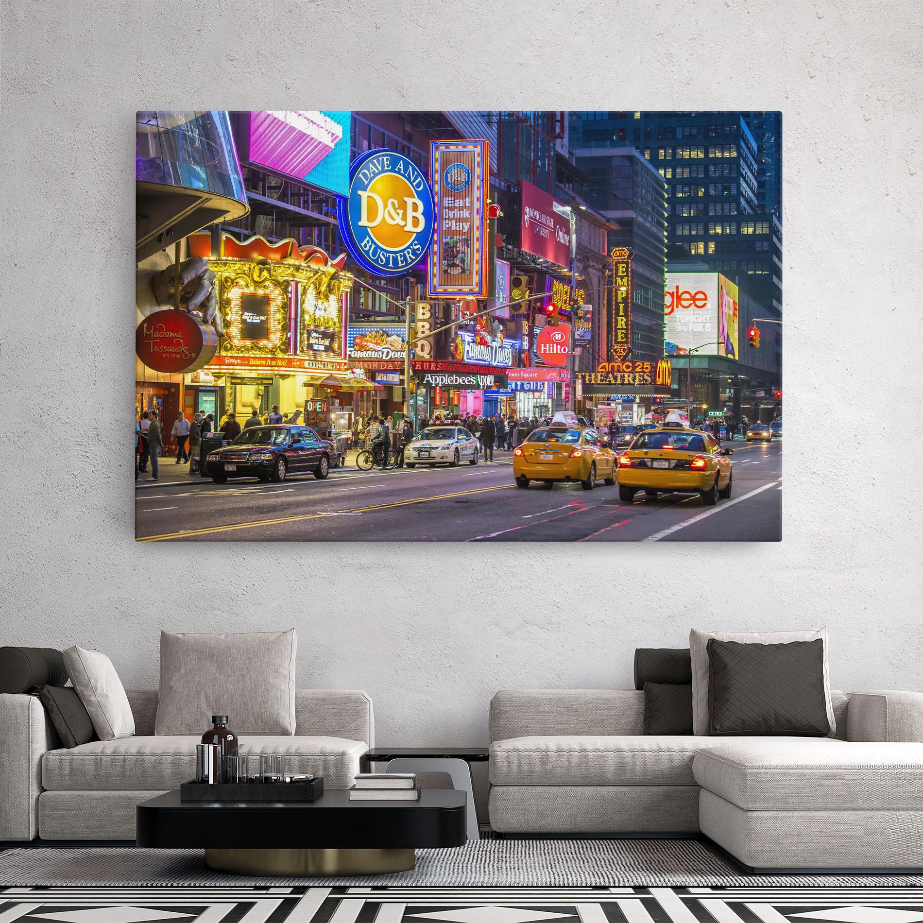 Tablou Canvas New York Lights mockup 2