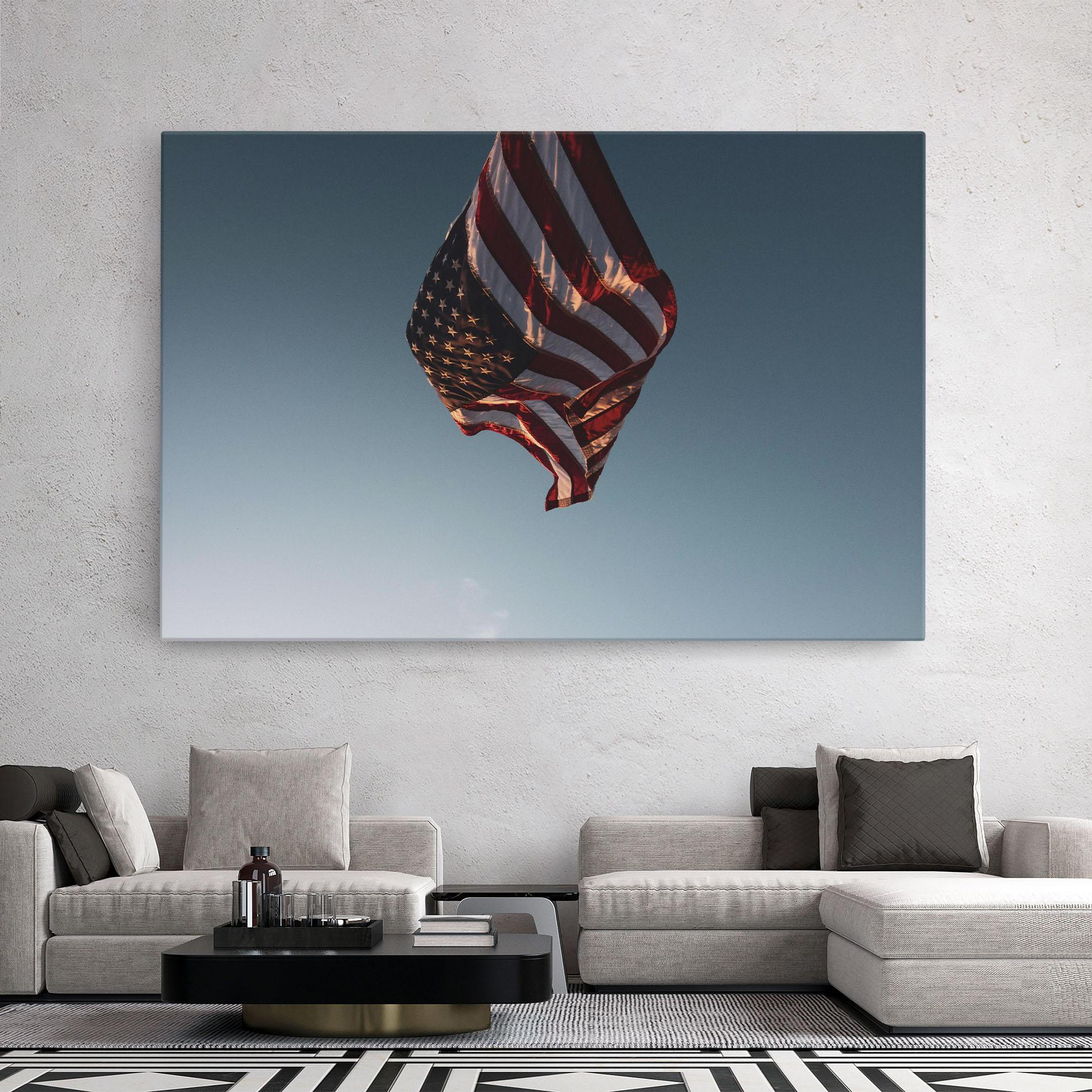 Tablou Canvas Usa Flag mockup 2