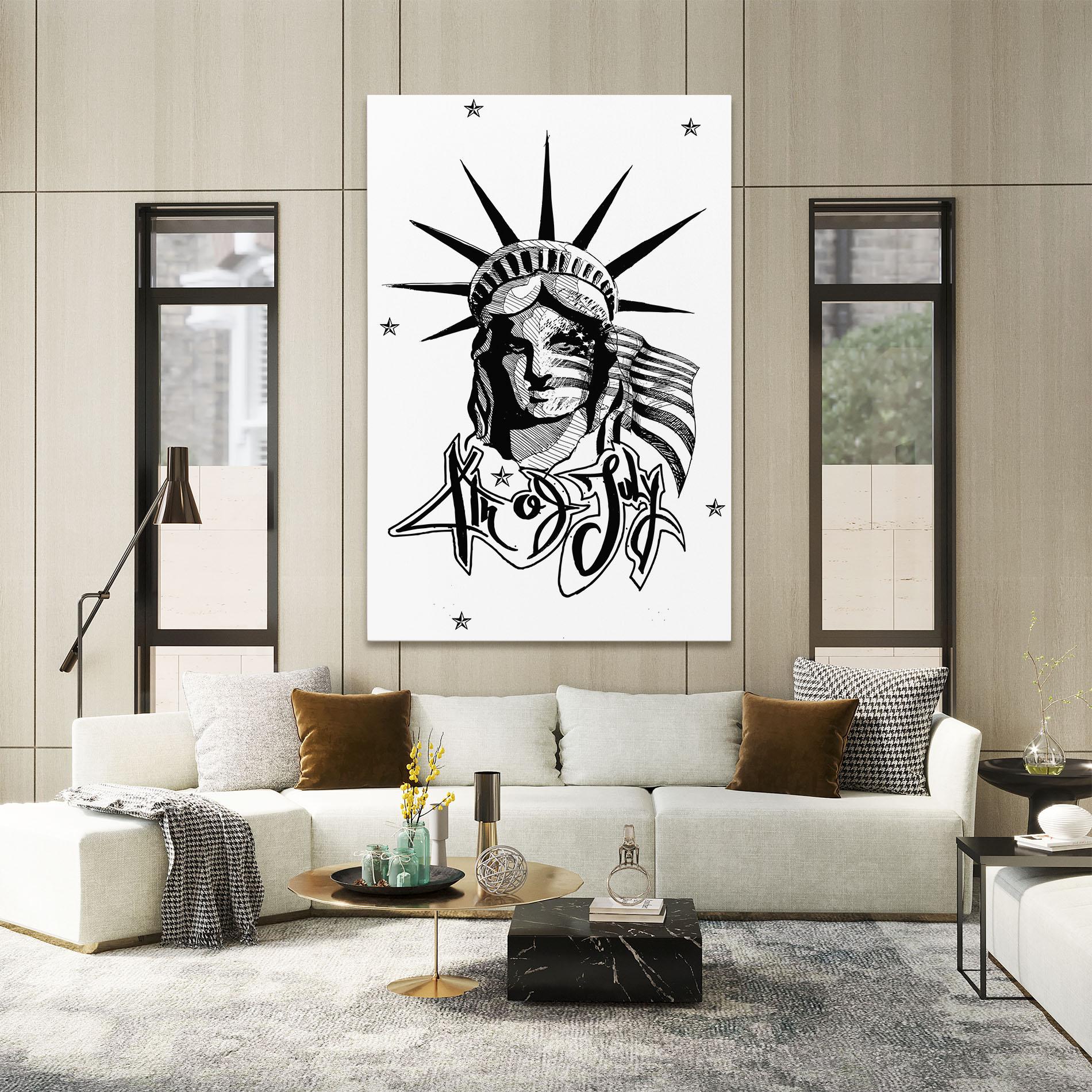 Tablou Canvas Head Of Liberty Statue mockup 2