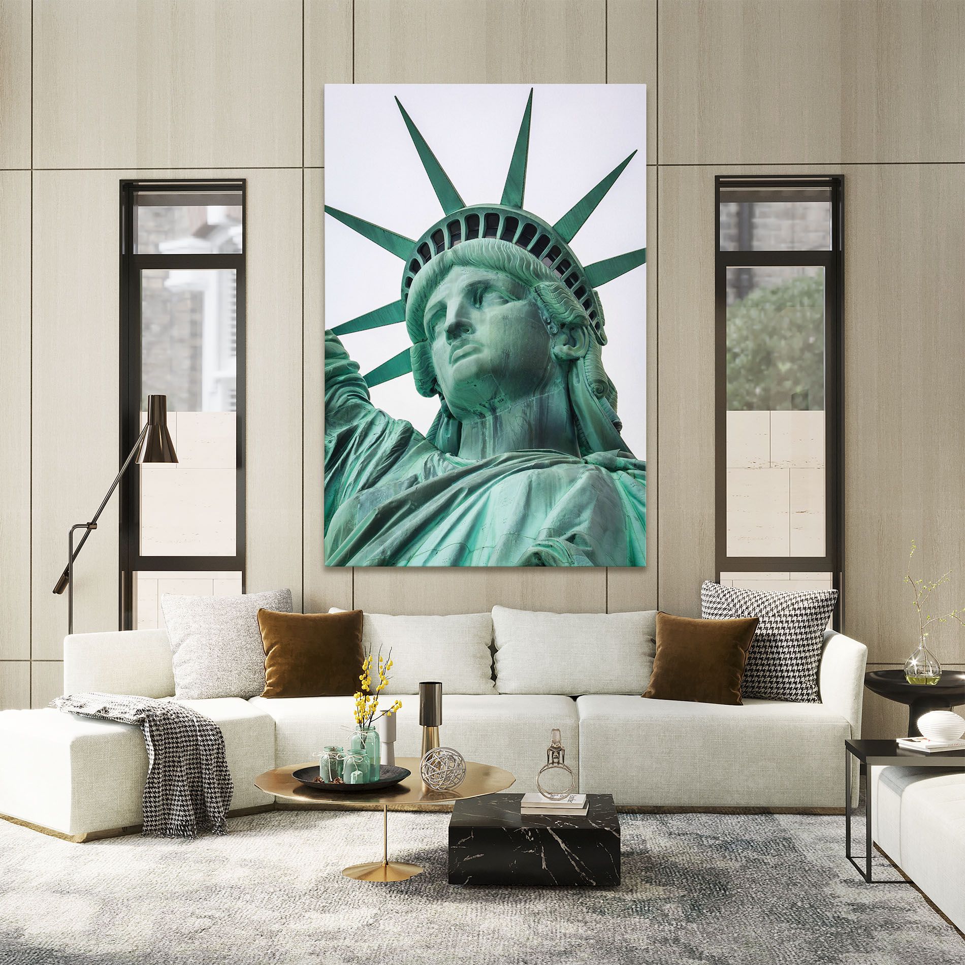 Statue Of Liberty Head mockup 2