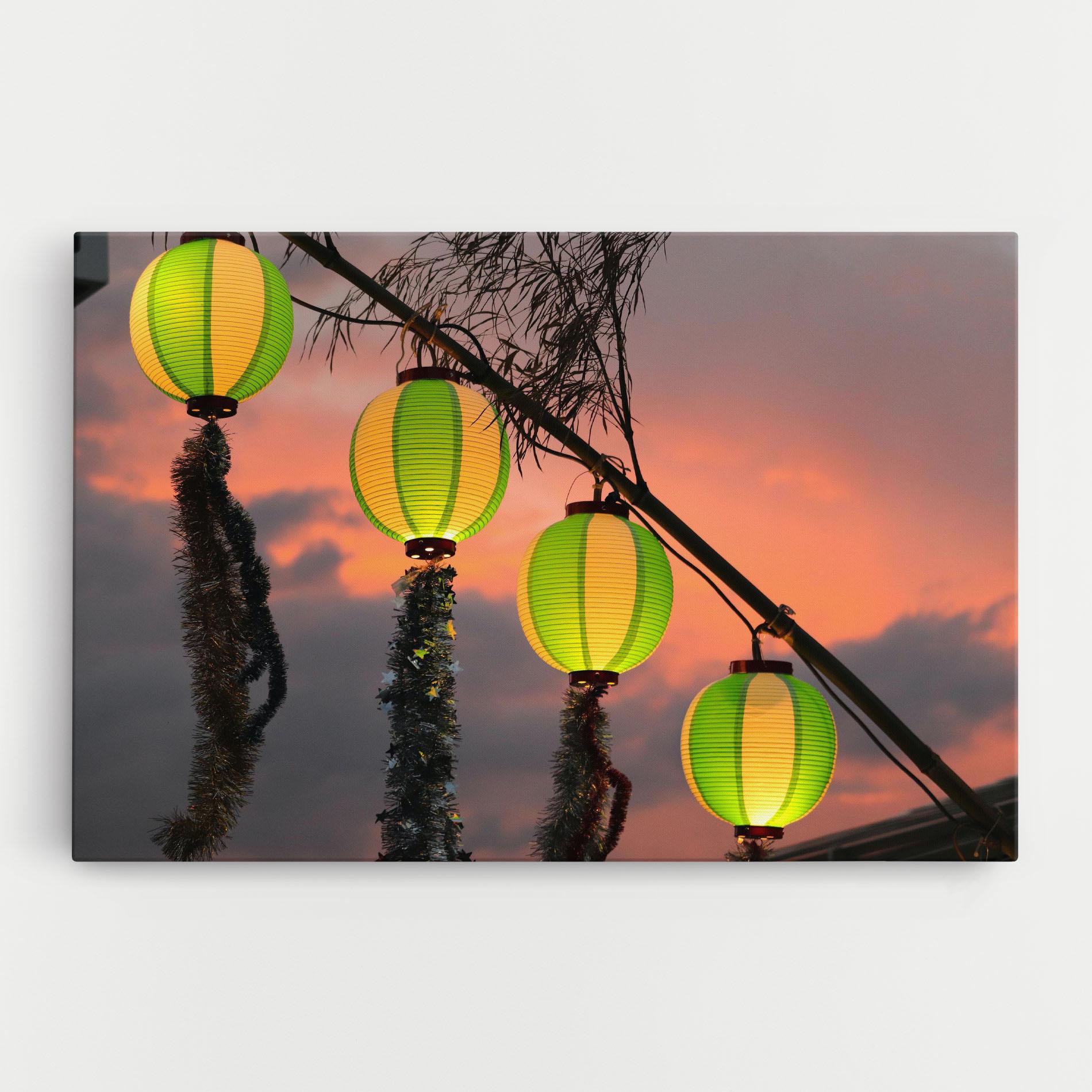 Tablou Canvas Green Lights mockup 0