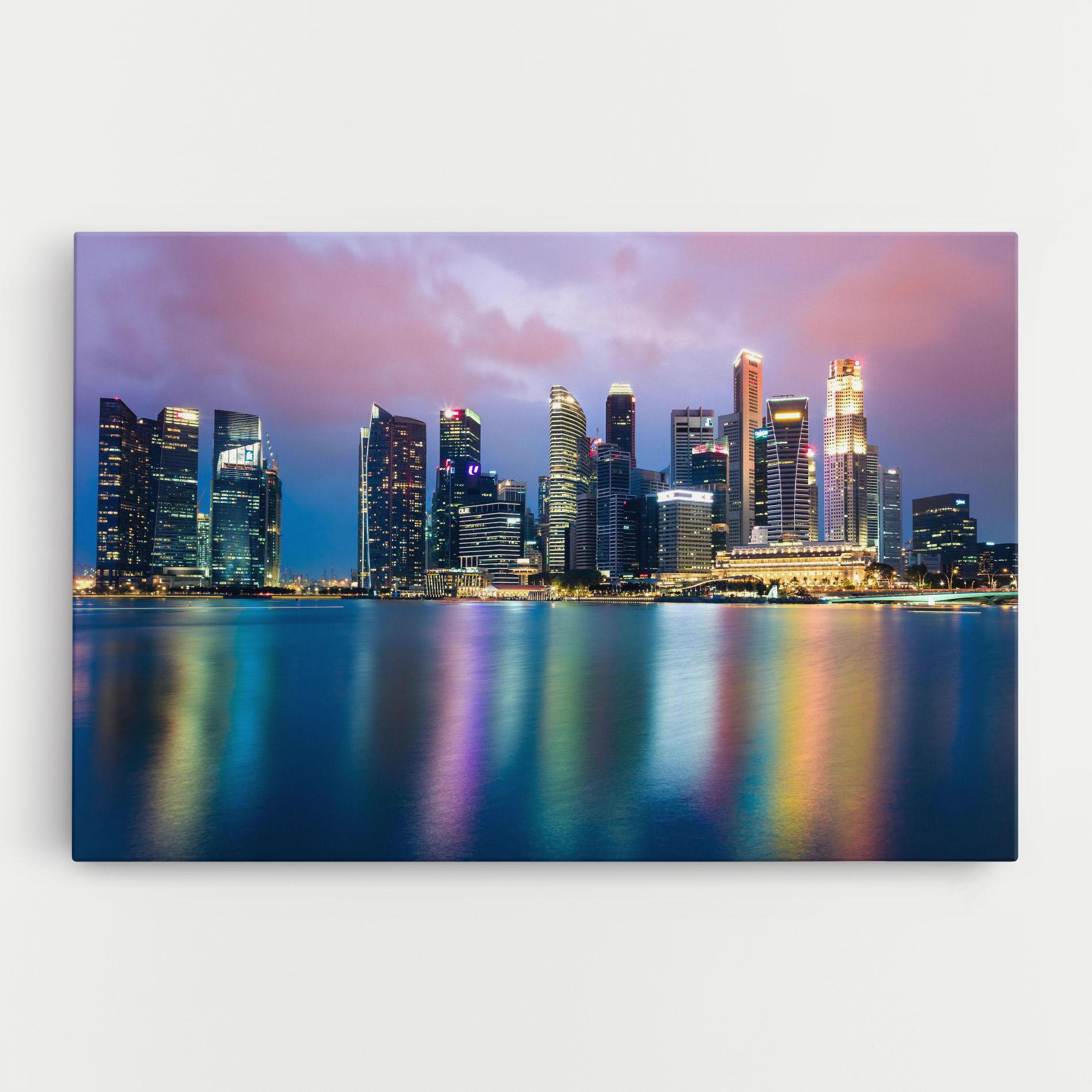 Tablou Canvas Hong Kong Skyline mockup 0