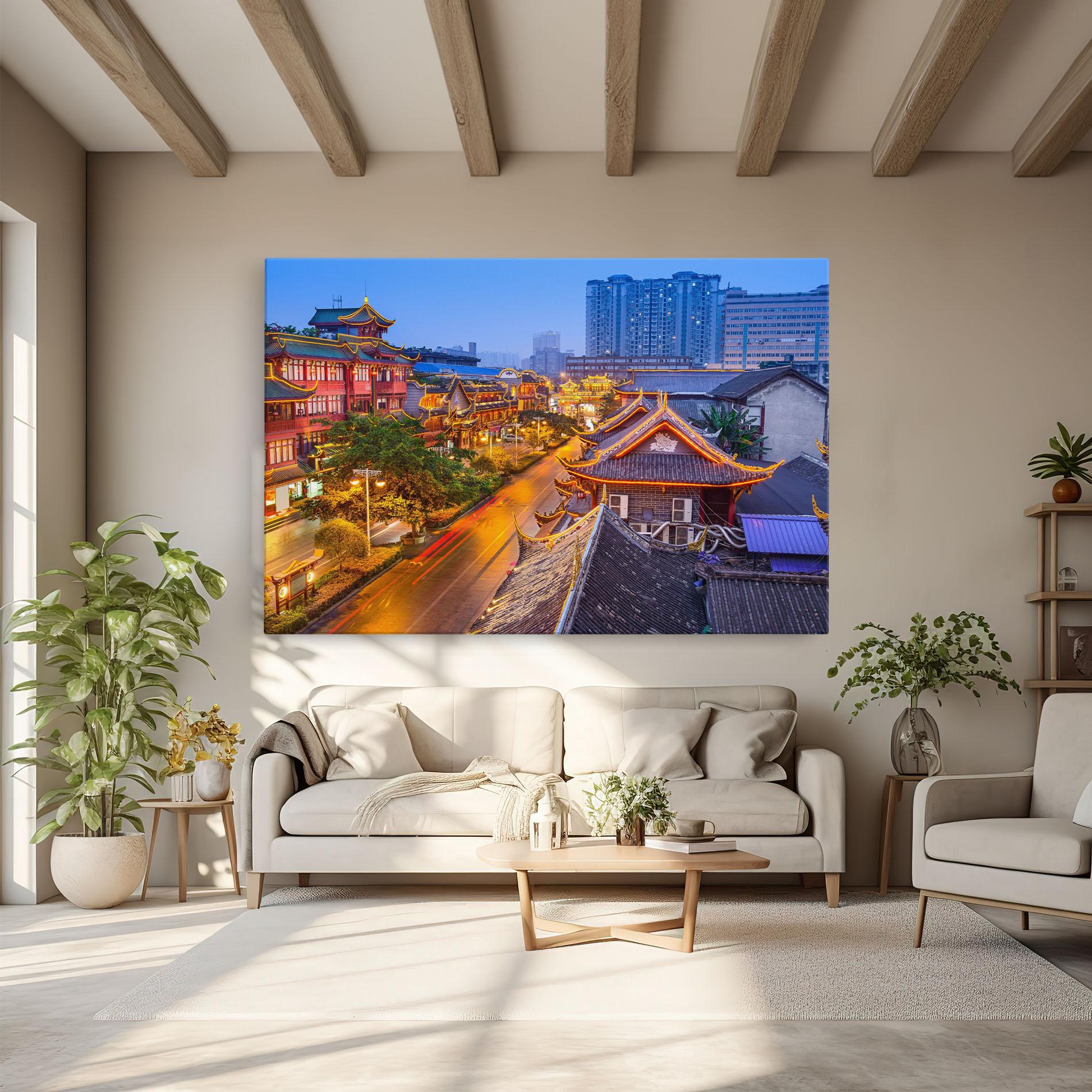Tablou Canvas Chengdu China mockup 6