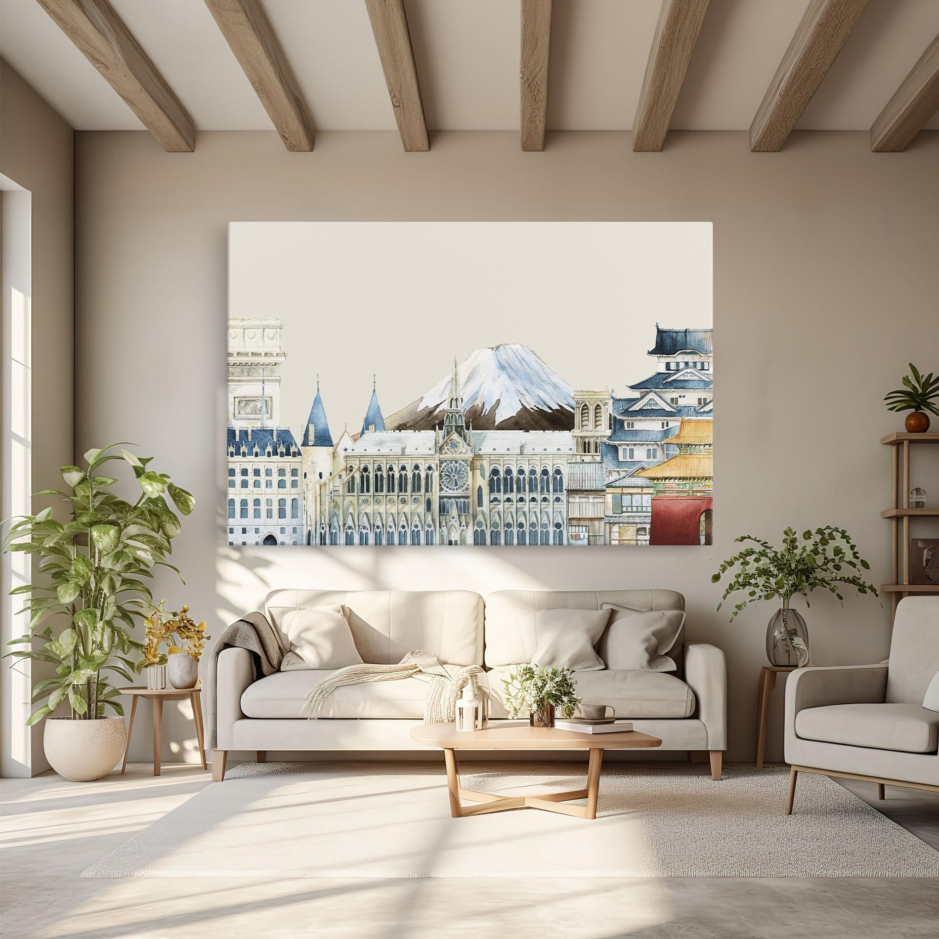 Tablou Canvas City Mix mockup 6