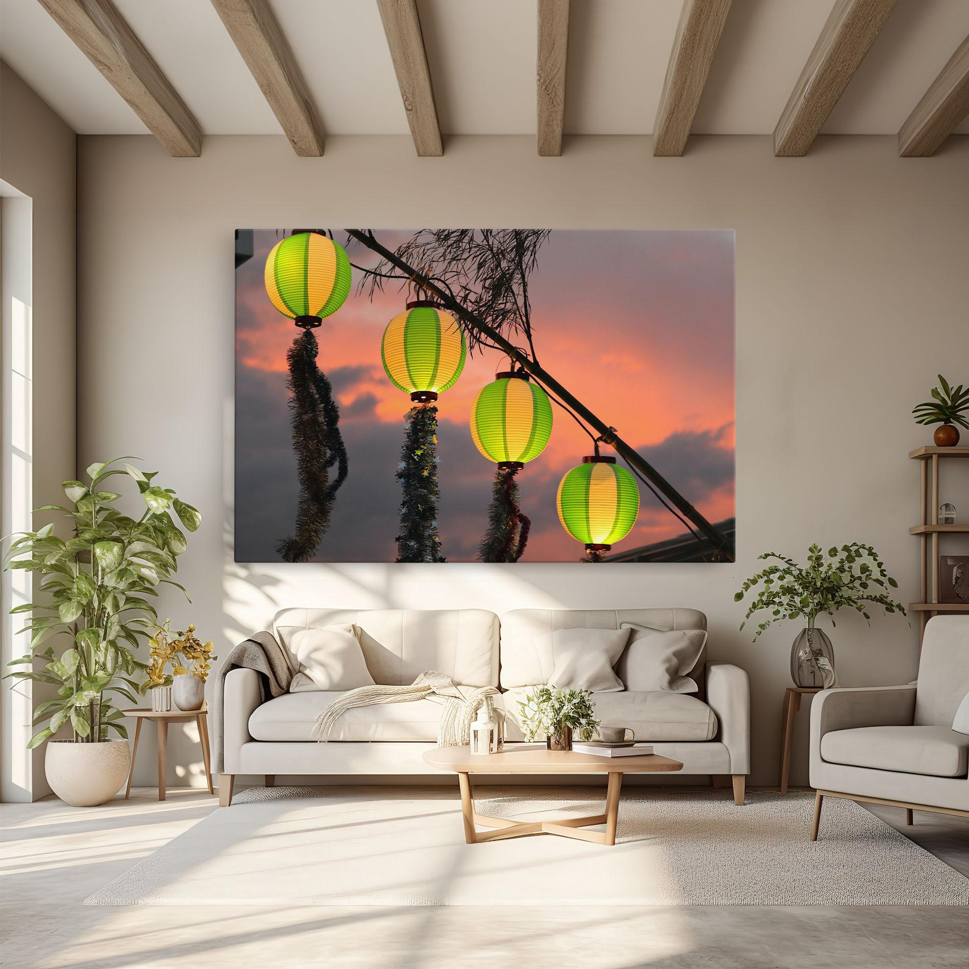 Tablou Canvas Green Lights mockup 6