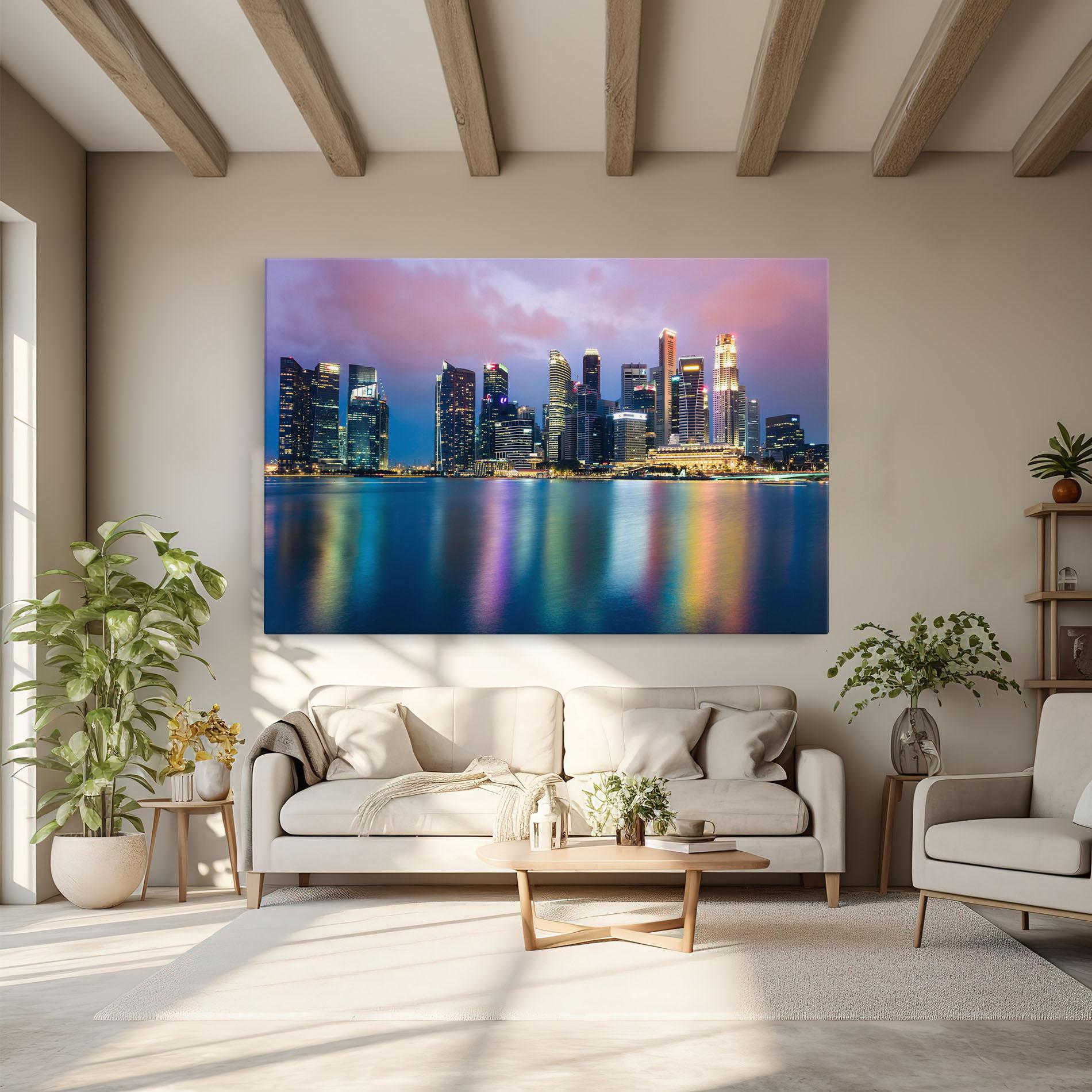 Tablou Canvas Hong Kong Skyline mockup 6