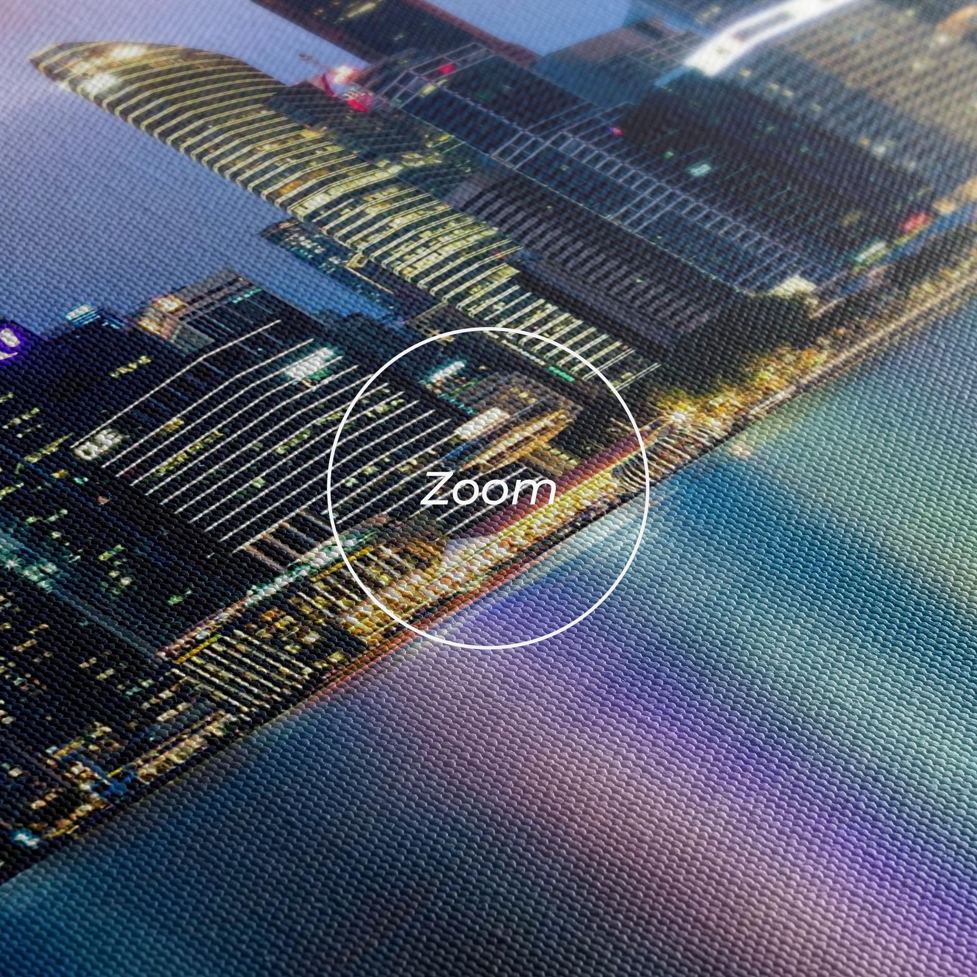 Tablou Canvas Hong Kong Skyline mockup 3