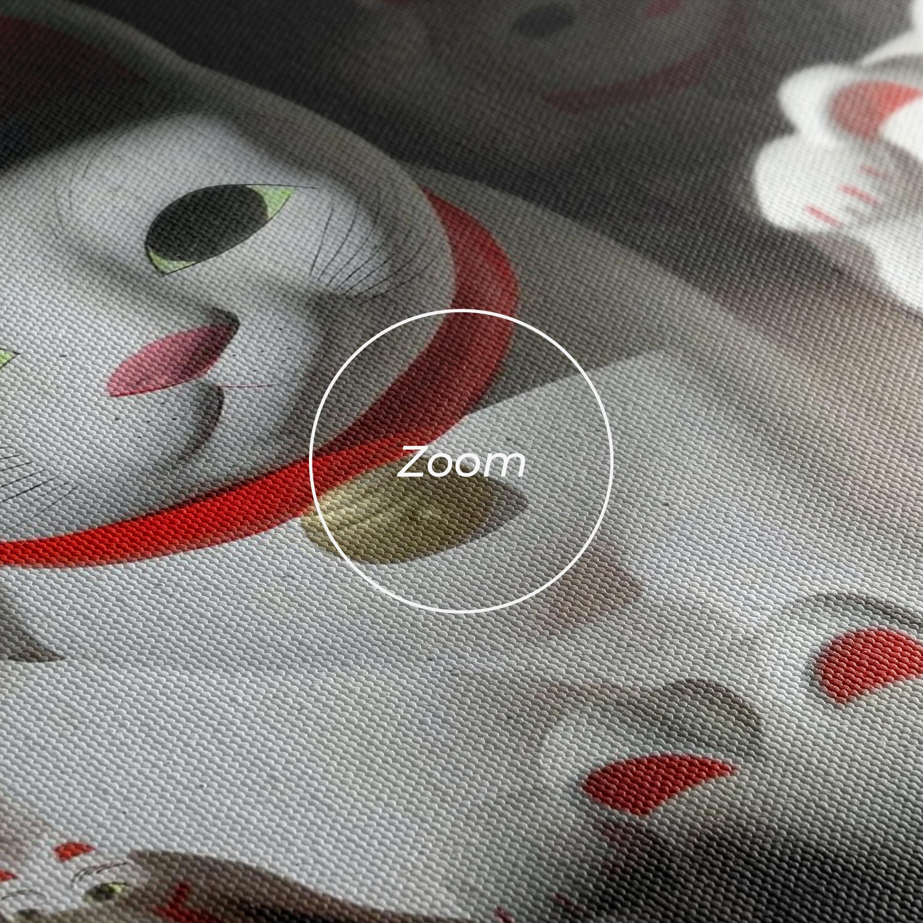 Tablou Canvas White Lucky Cats mockup 3