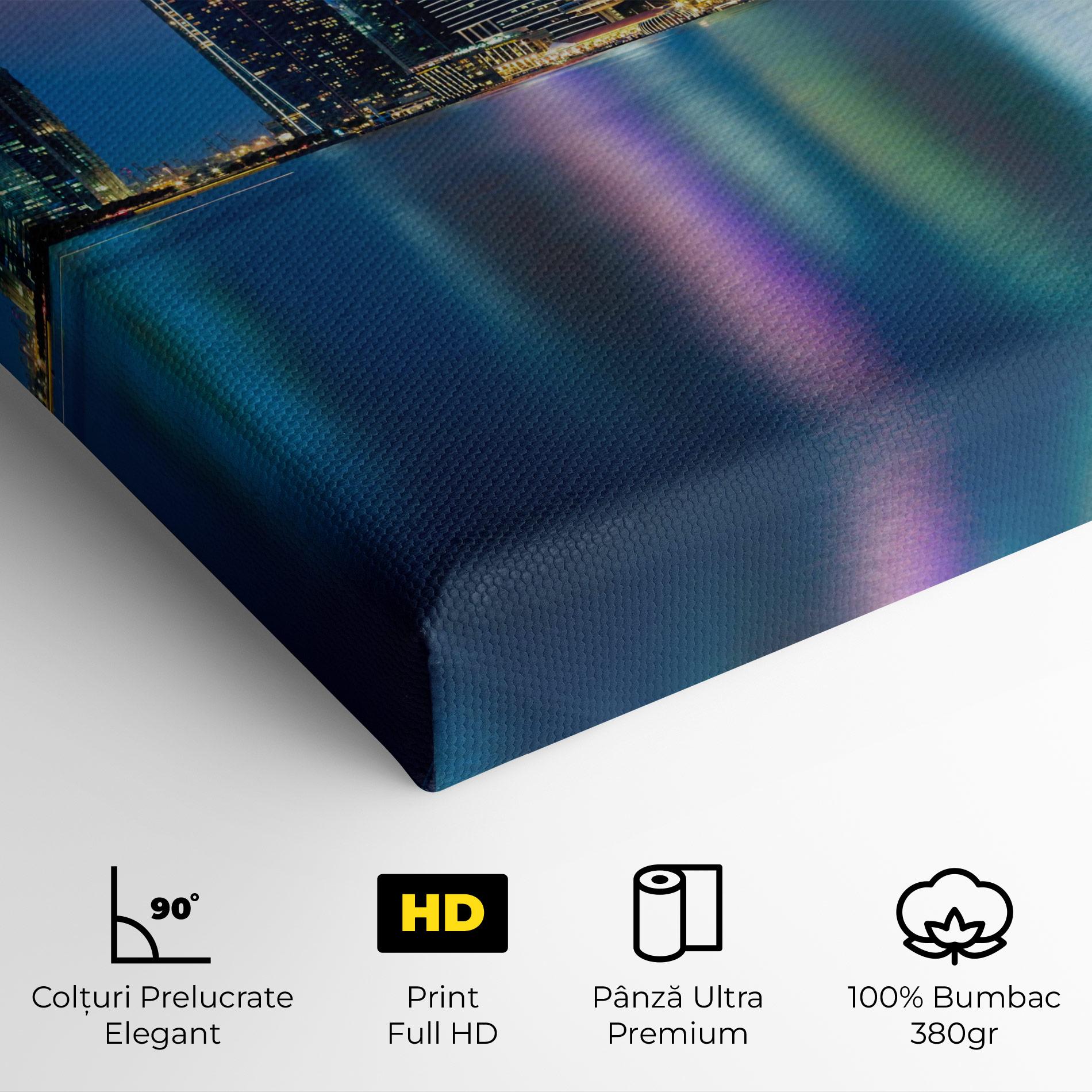 Tablou Canvas Hong Kong Skyline mockup 4