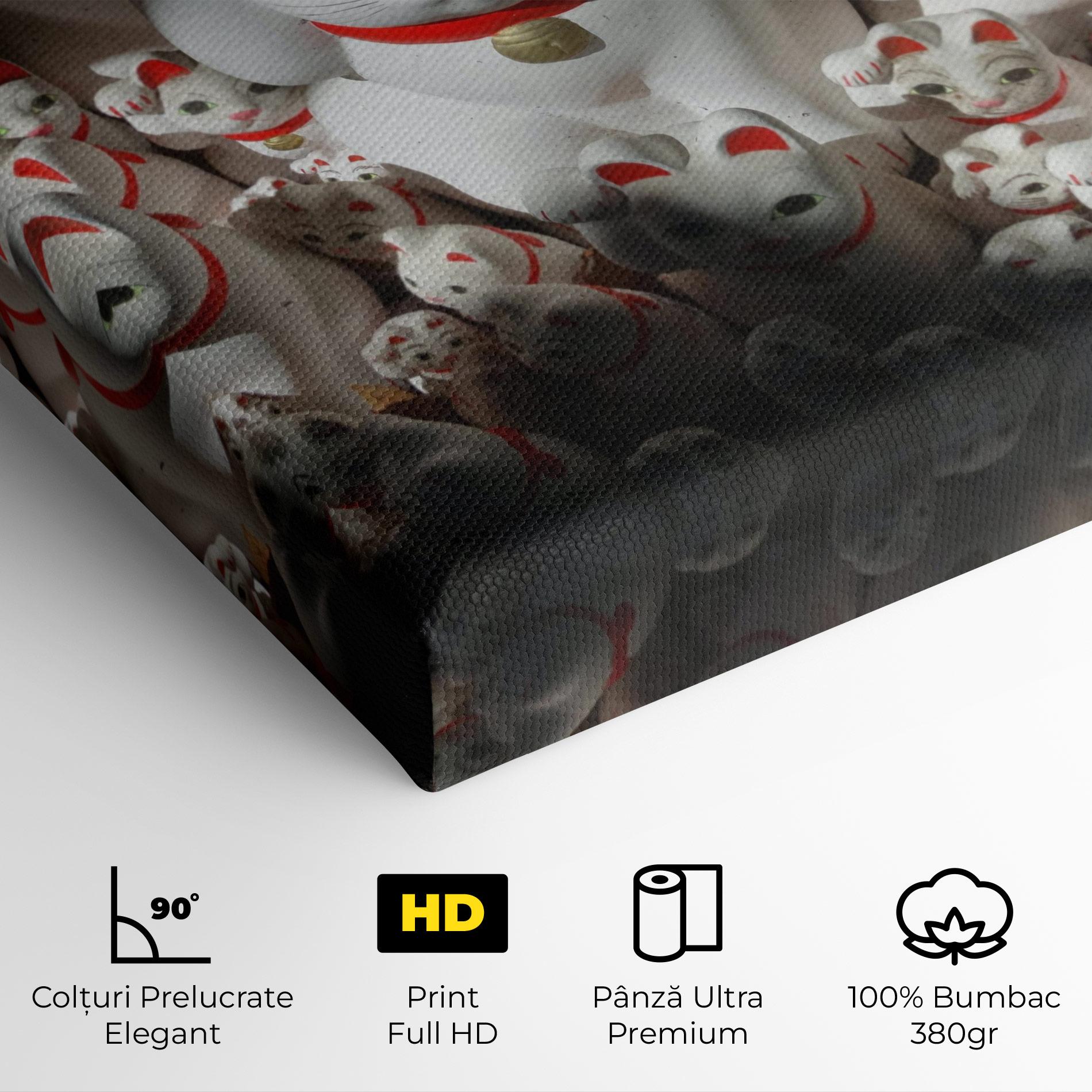 Tablou Canvas White Lucky Cats mockup 4