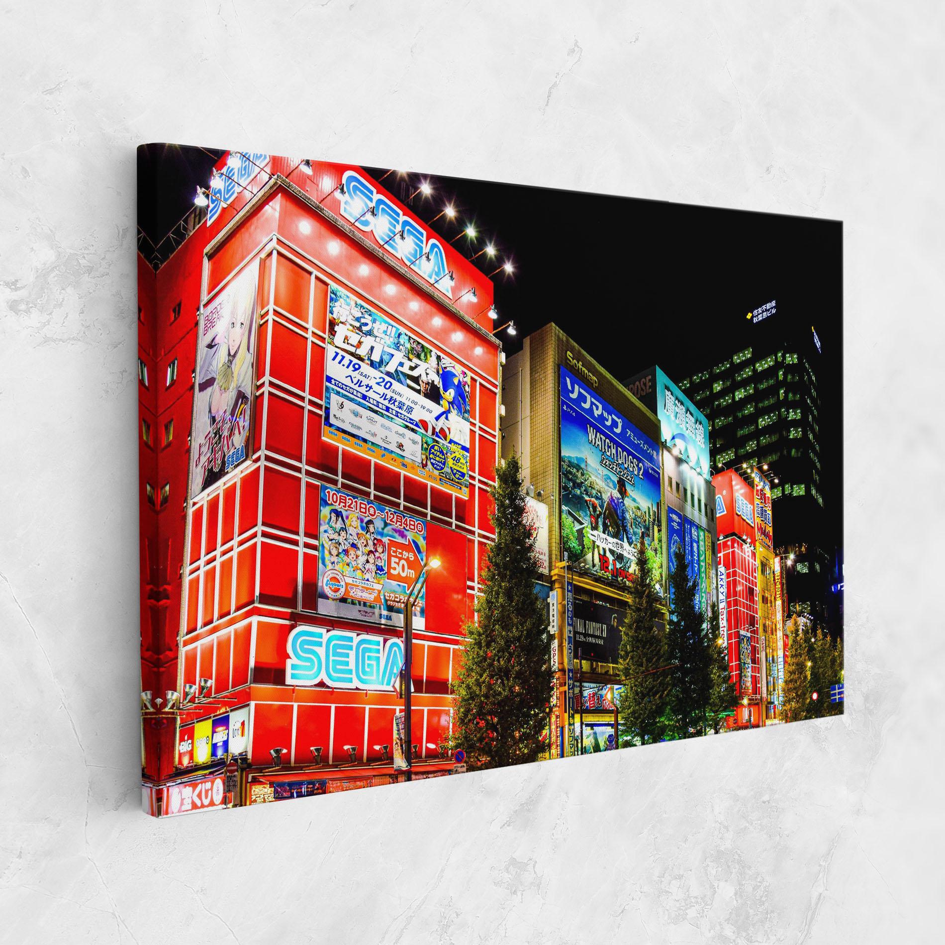 Tablou Canvas Akihabara Night mockup 1