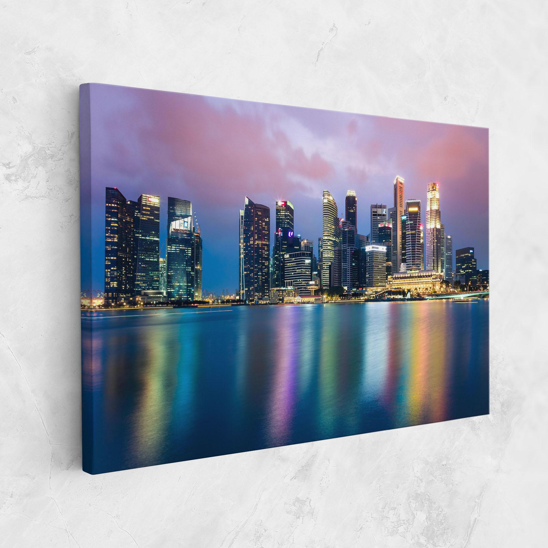 Tablou Canvas Hong Kong Skyline mockup 1