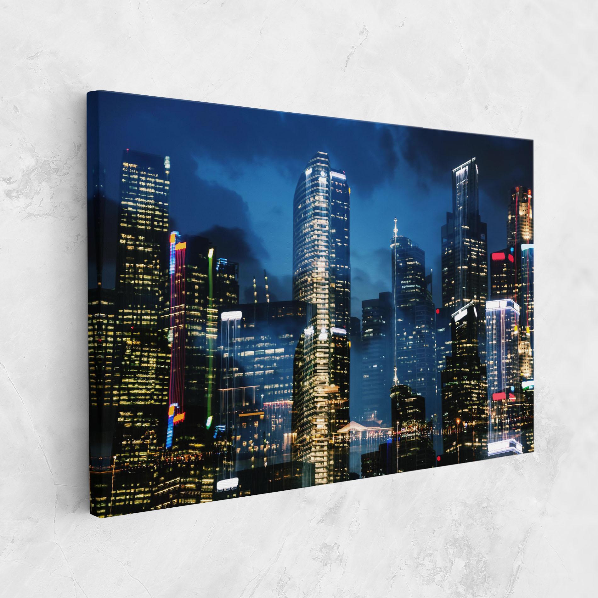 Tablou Canvas Singapore Night mockup 1