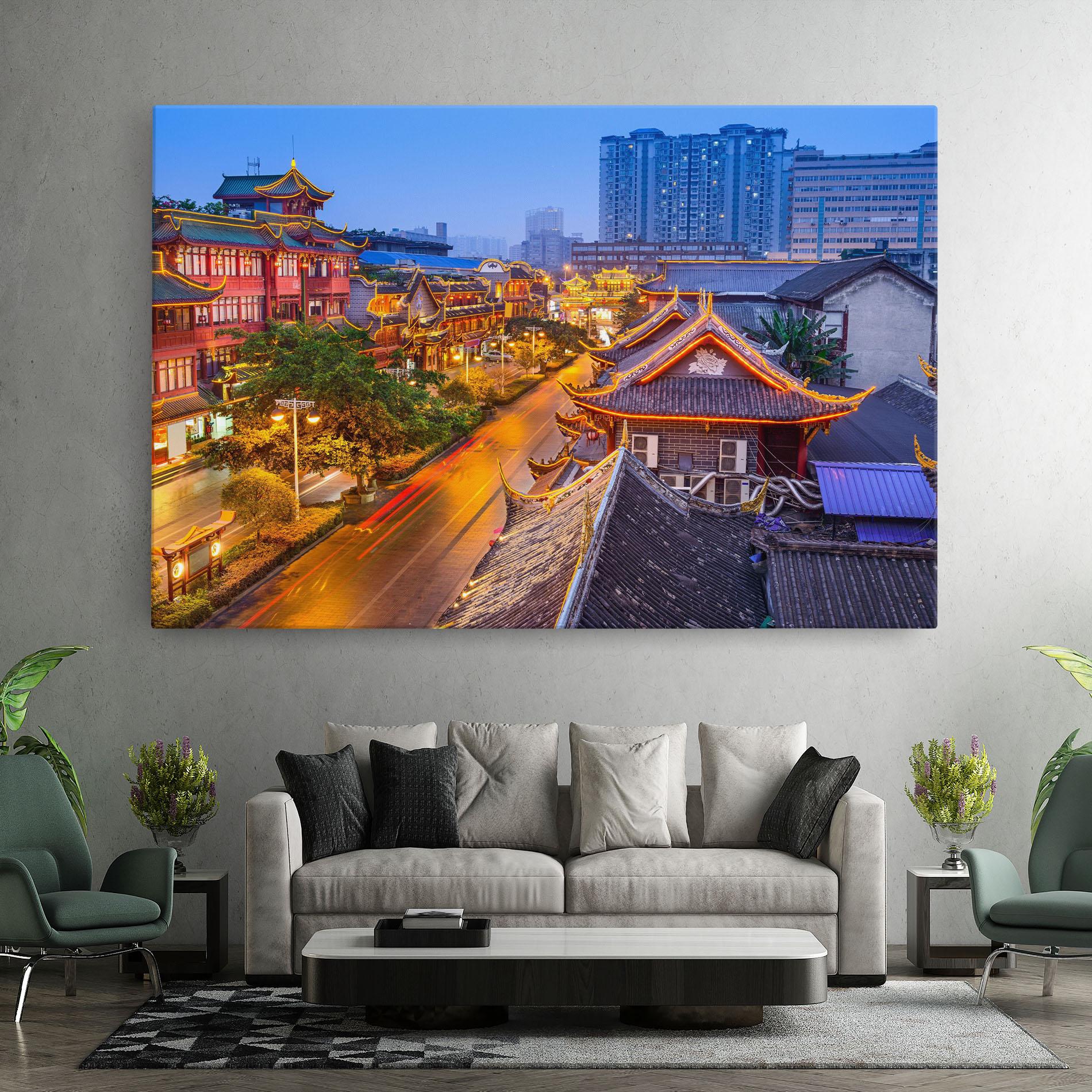 Tablou Canvas Chengdu China mockup 7