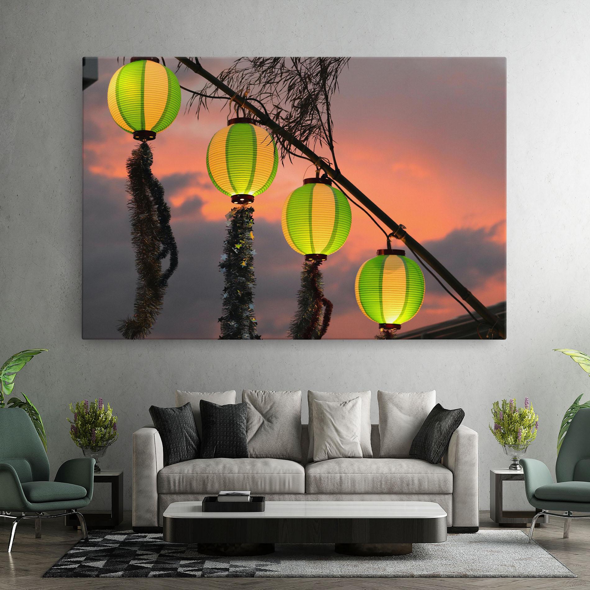 Tablou Canvas Green Lights mockup 7