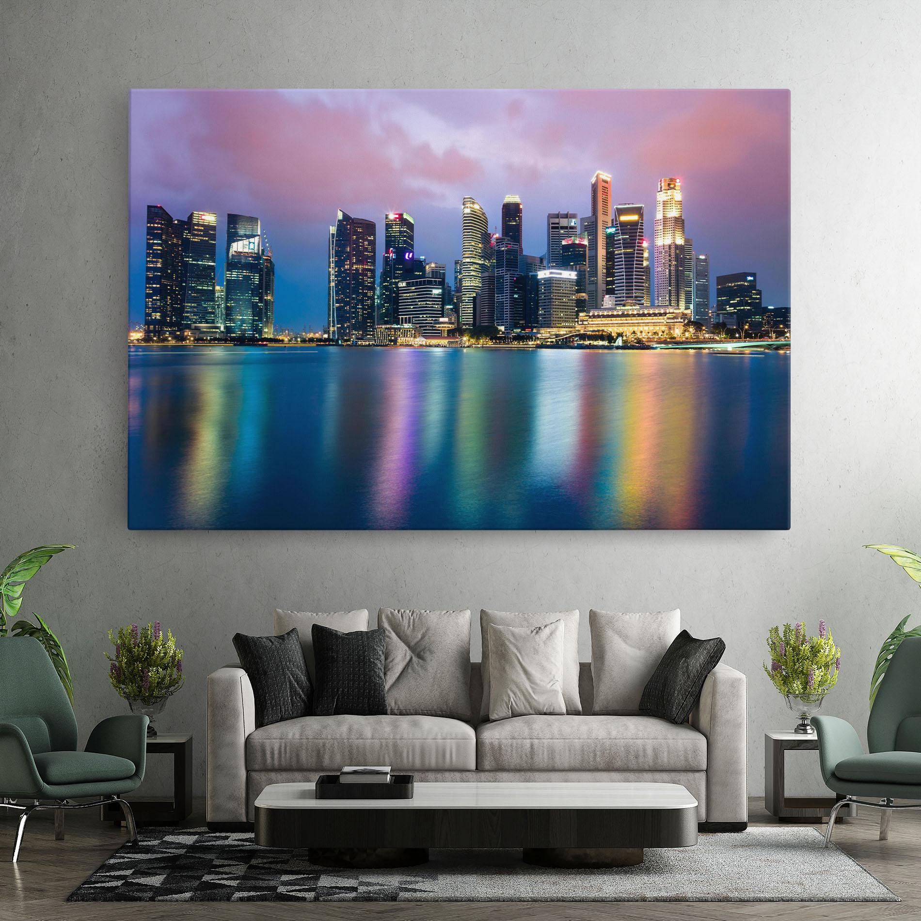 Tablou Canvas Hong Kong Skyline mockup 7