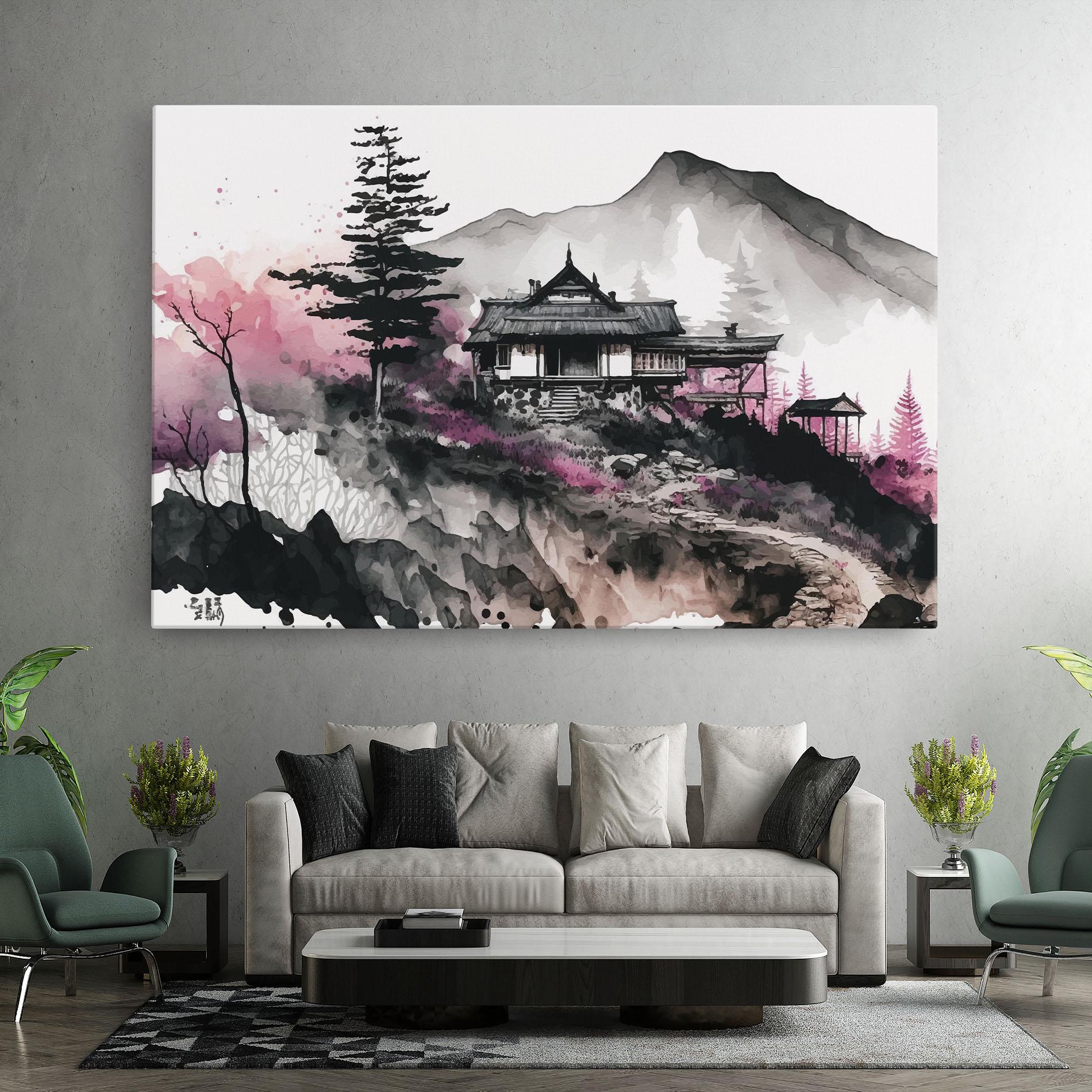 Tablou Canvas Japanese Temple Art mockup 7