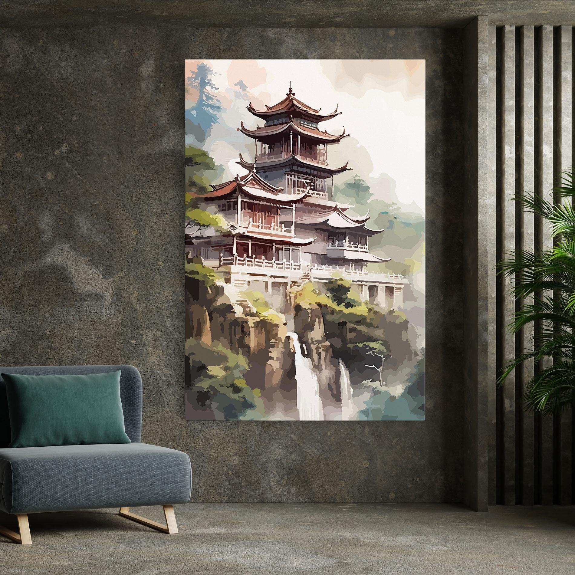 Tablou Canvas Temple Painting mockup 7