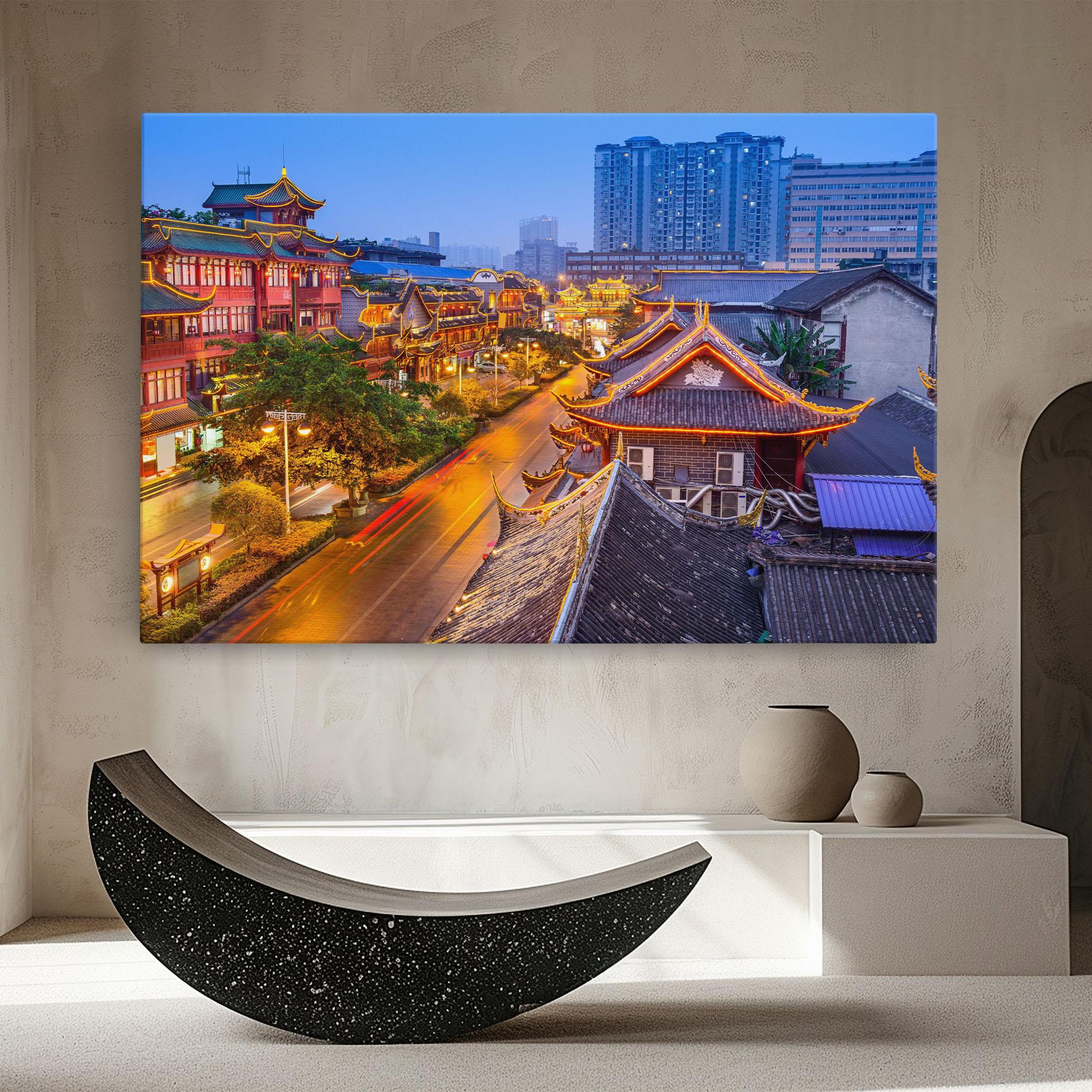 Tablou Canvas Chengdu China mockup 8