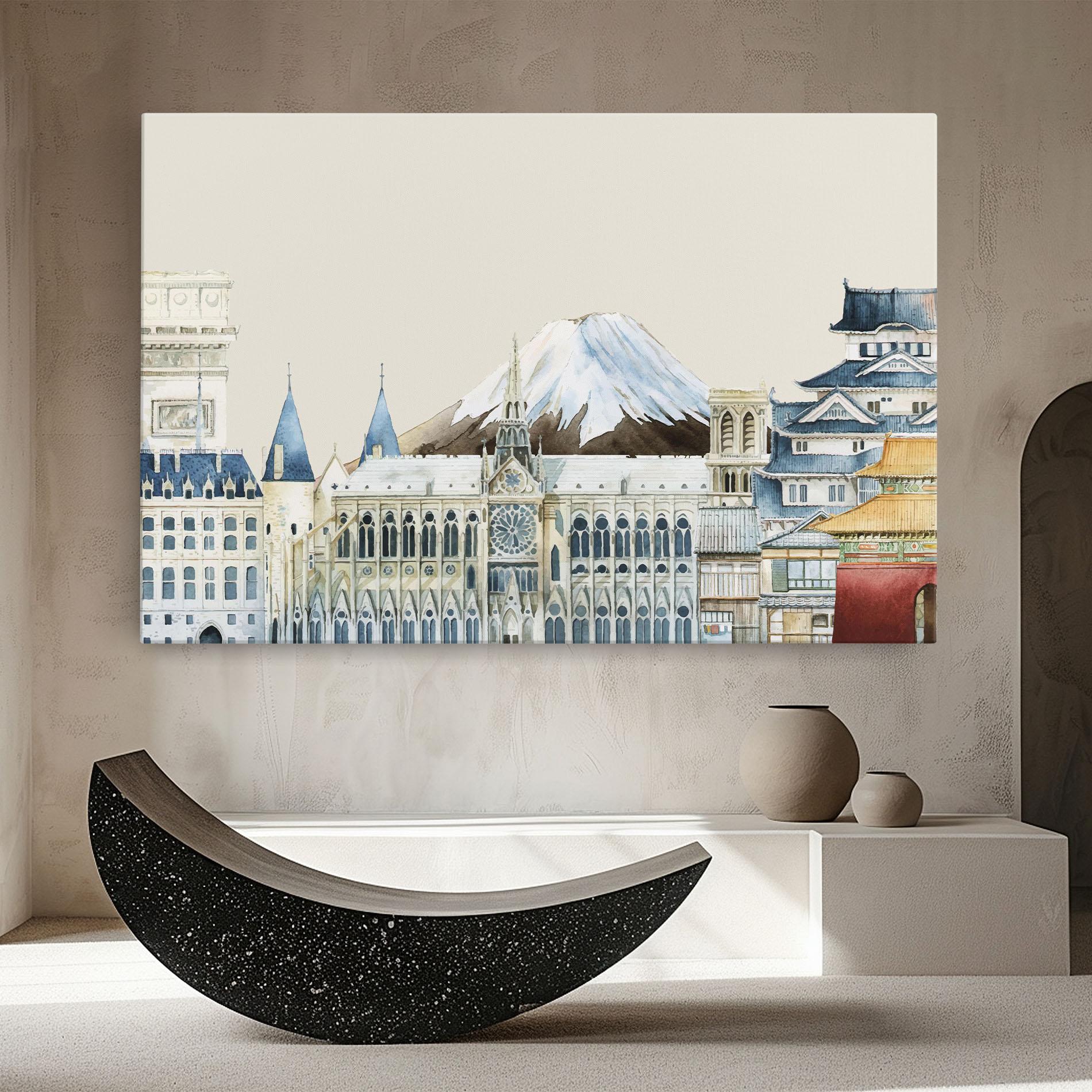 Tablou Canvas City Mix mockup 8