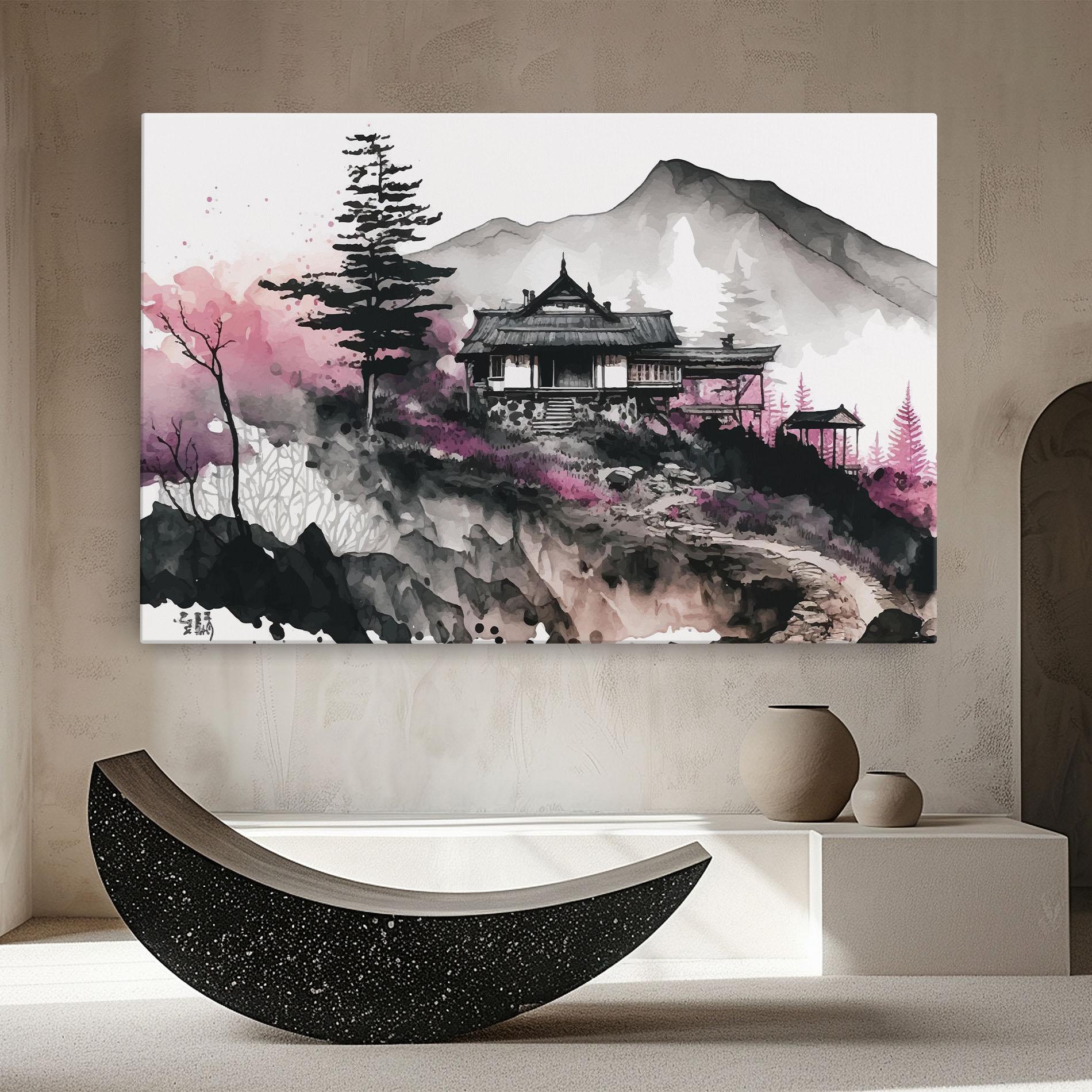 Tablou Canvas Japanese Temple Art mockup 8