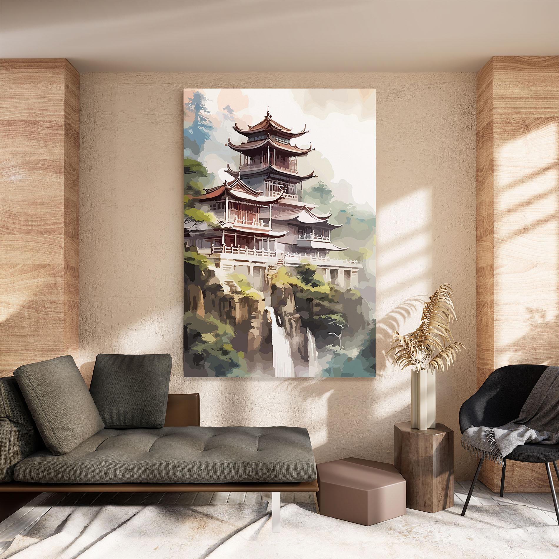 Tablou Canvas Temple Painting mockup 8
