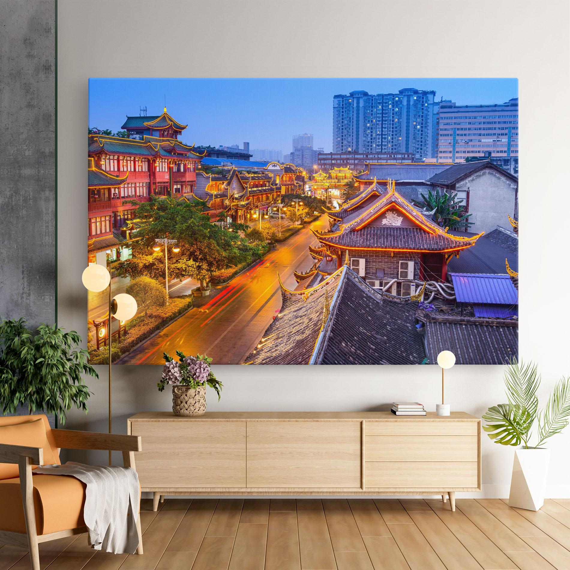 Tablou Canvas Chengdu China mockup 9
