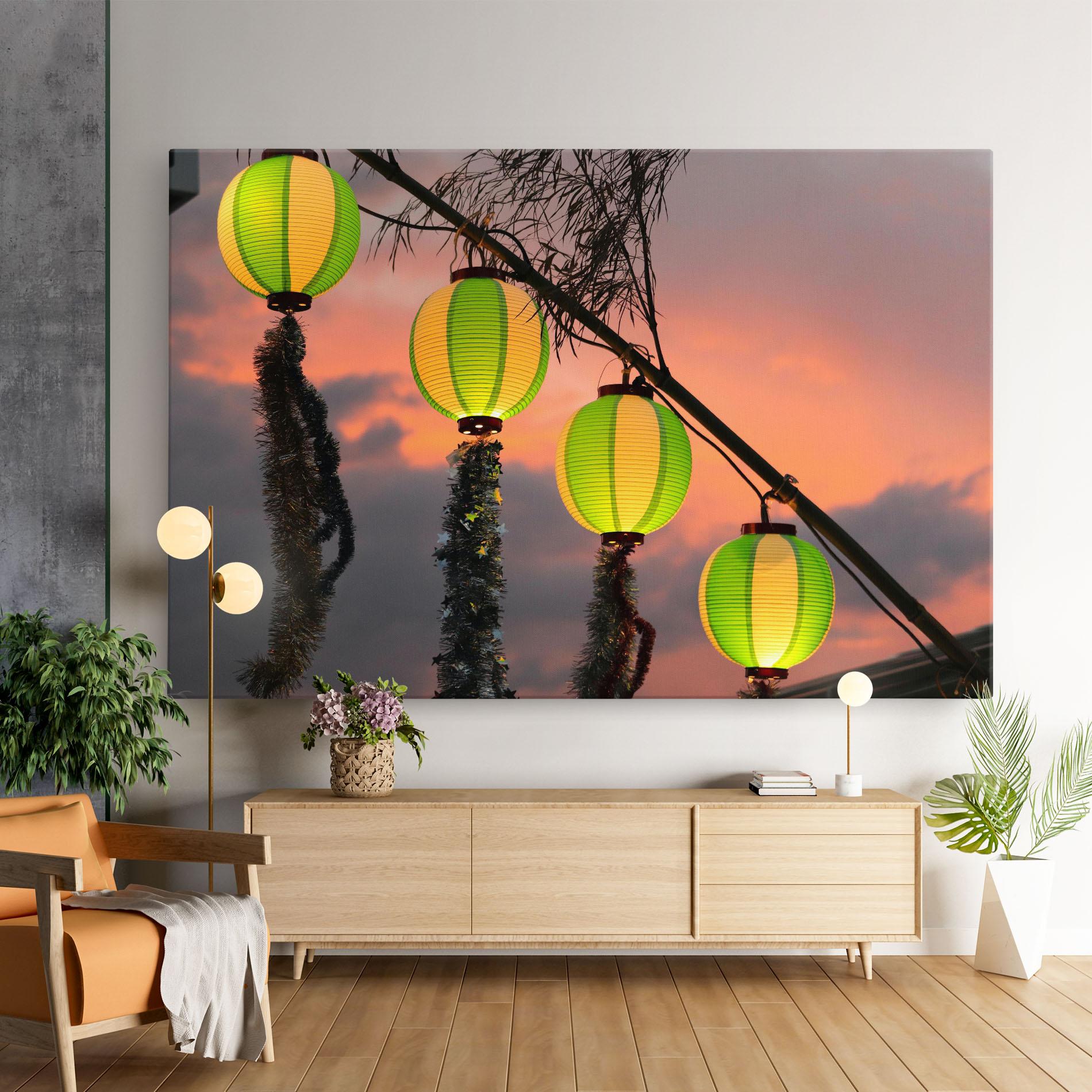 Tablou Canvas Green Lights mockup 9
