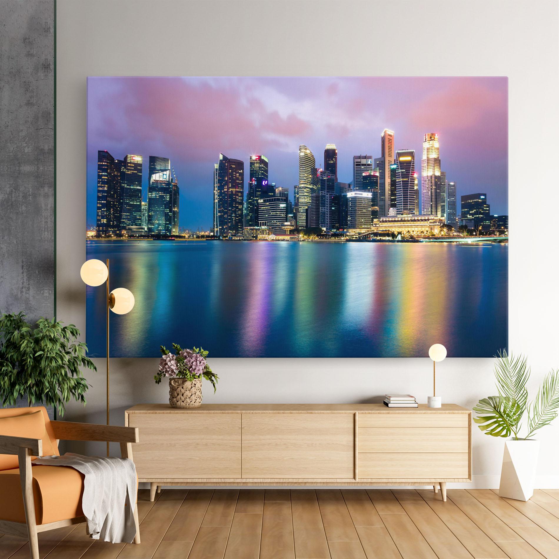 Tablou Canvas Hong Kong Skyline mockup 9