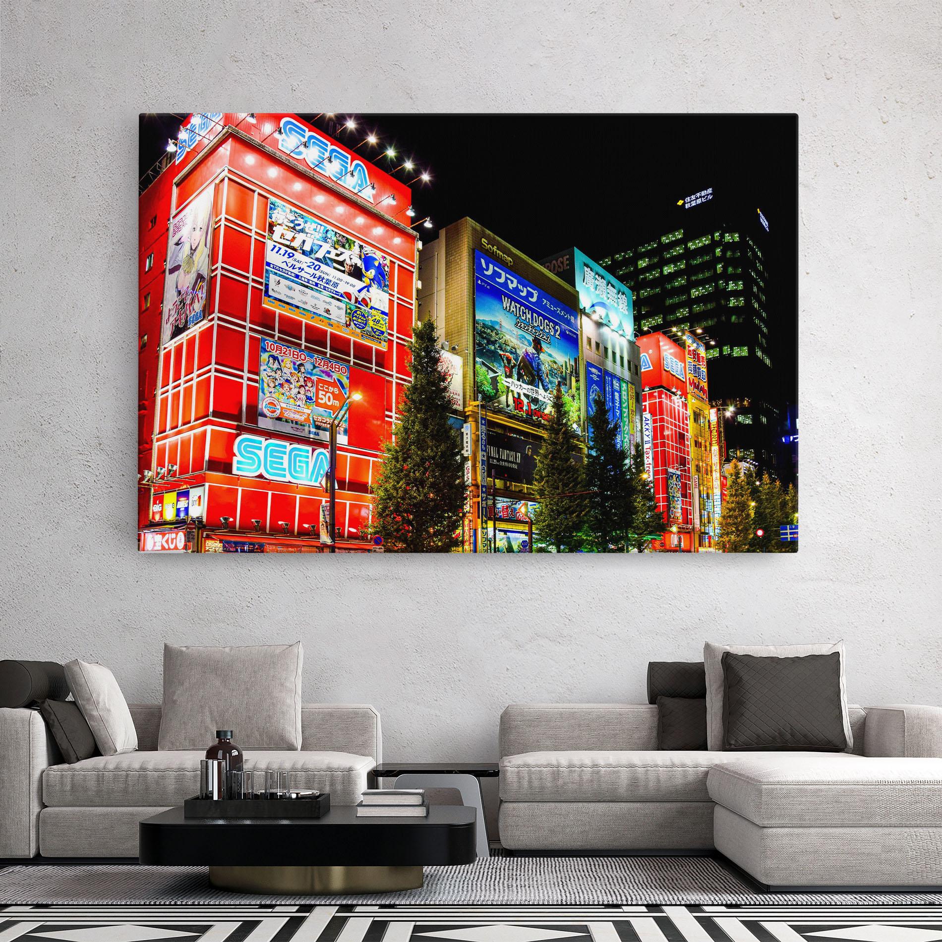 Tablou Canvas Akihabara Night mockup 2